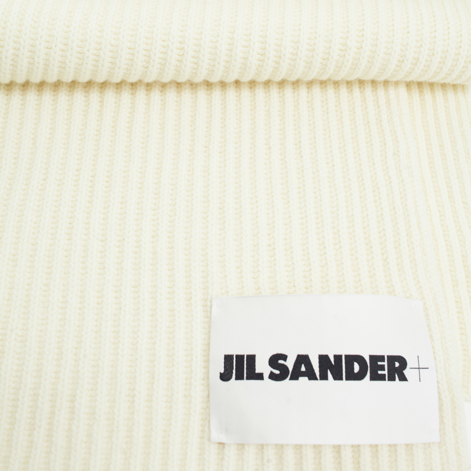 Jil Sander Coarse-knit wool scarf