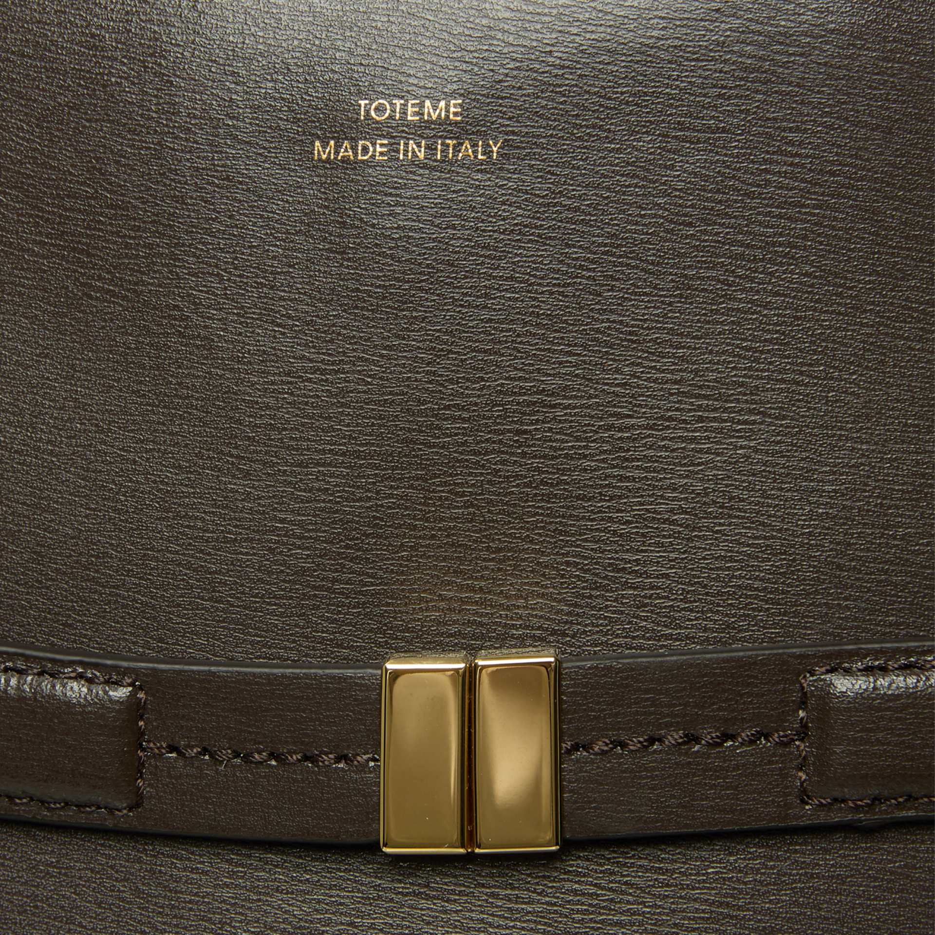 TOTEME TOTEME brown belted bucket bag