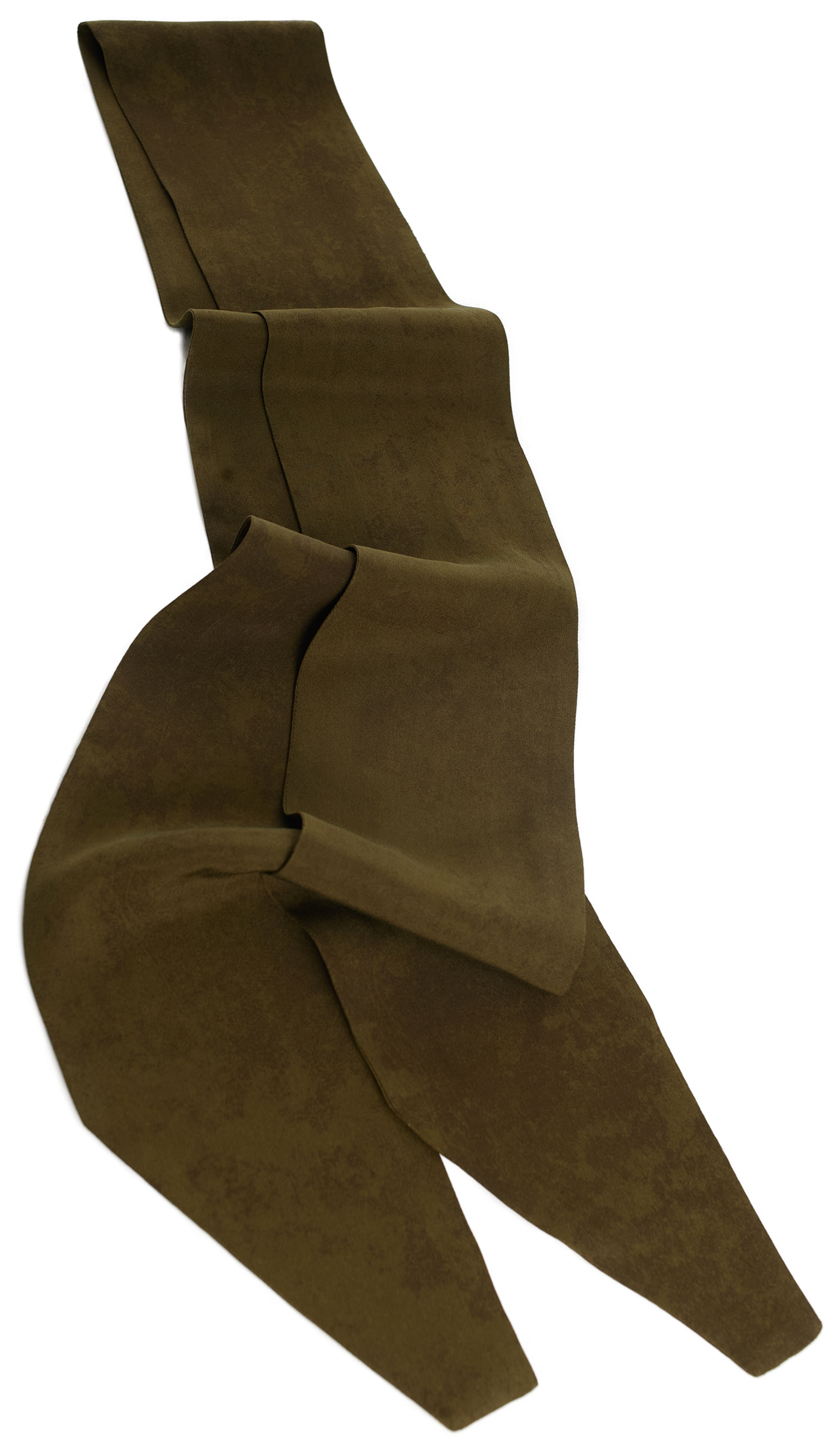 Ziggy Chen Brown silk scarf