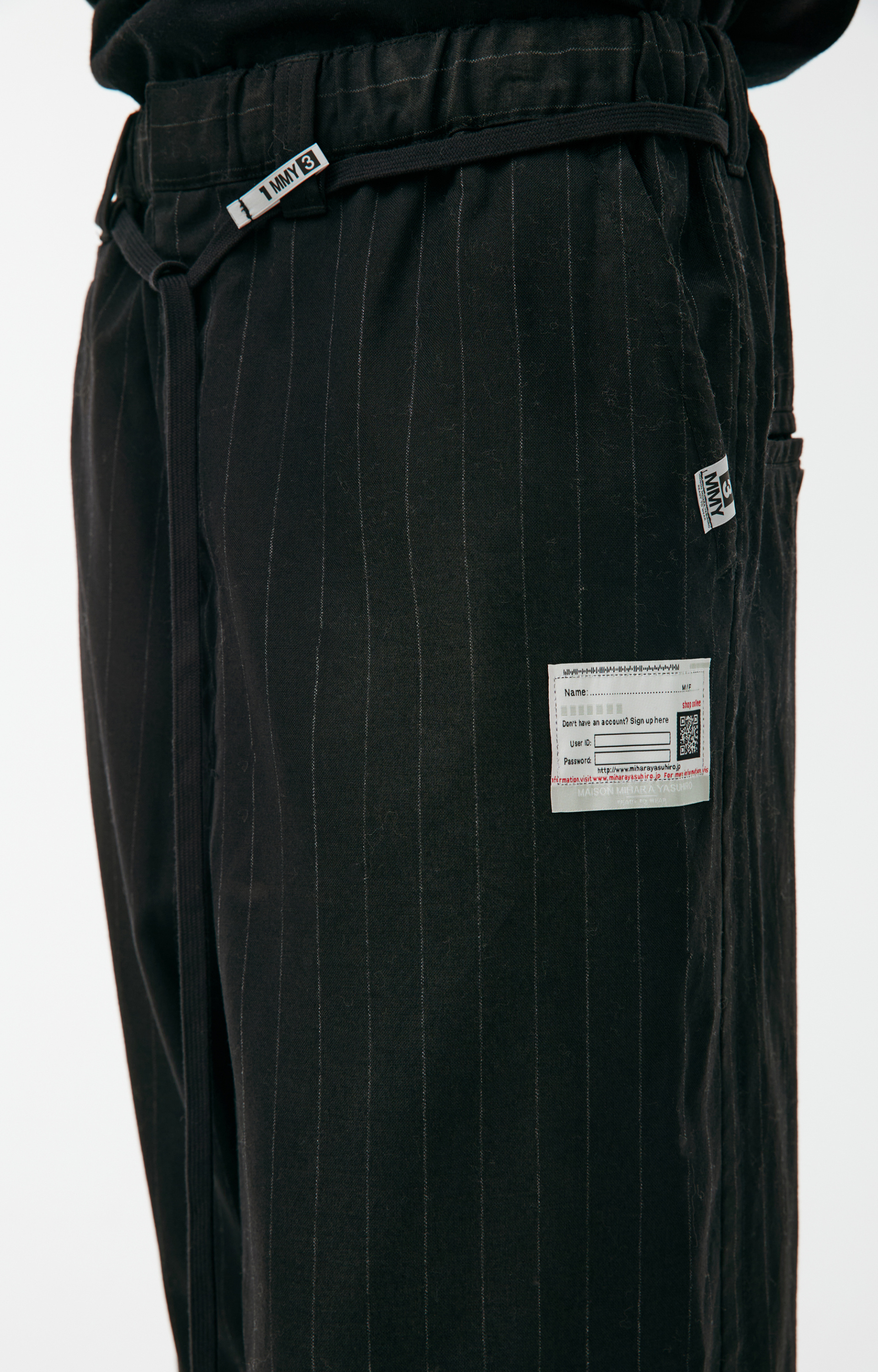 Maison Mihara Yasuhiro Wool striped pants