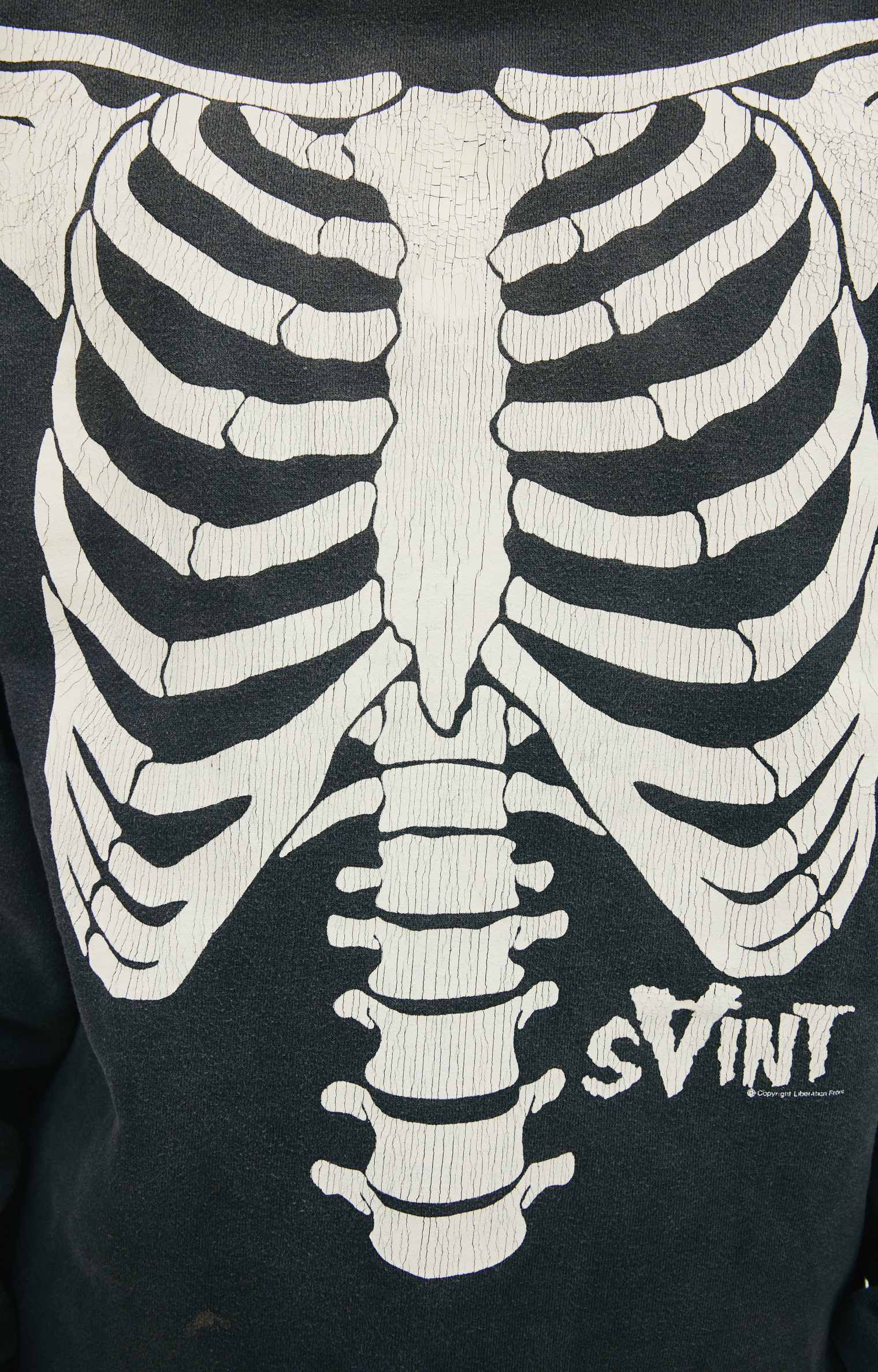 Saint Michael Bone printed hoodie