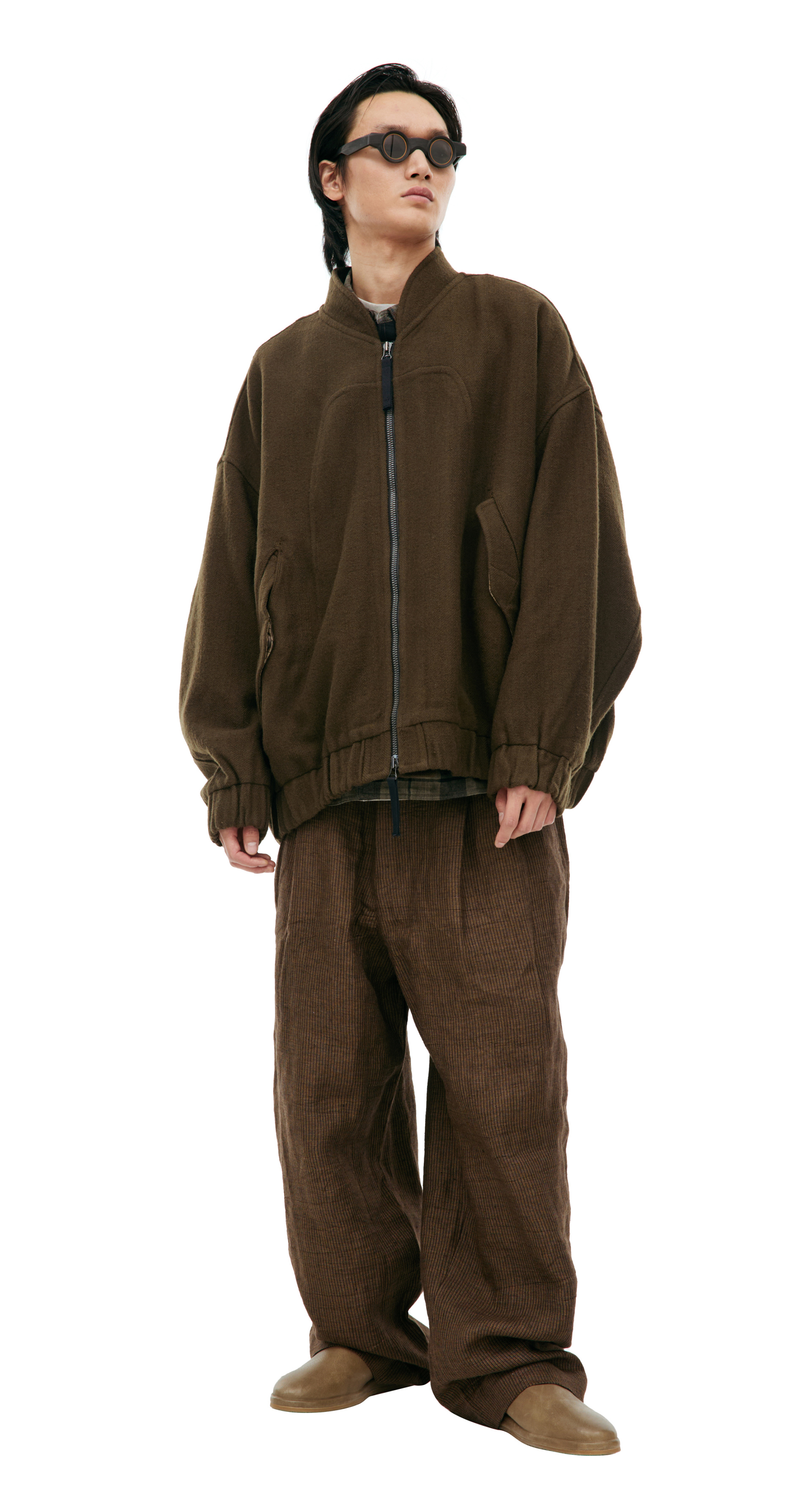 Ziggy Chen Wool bomber