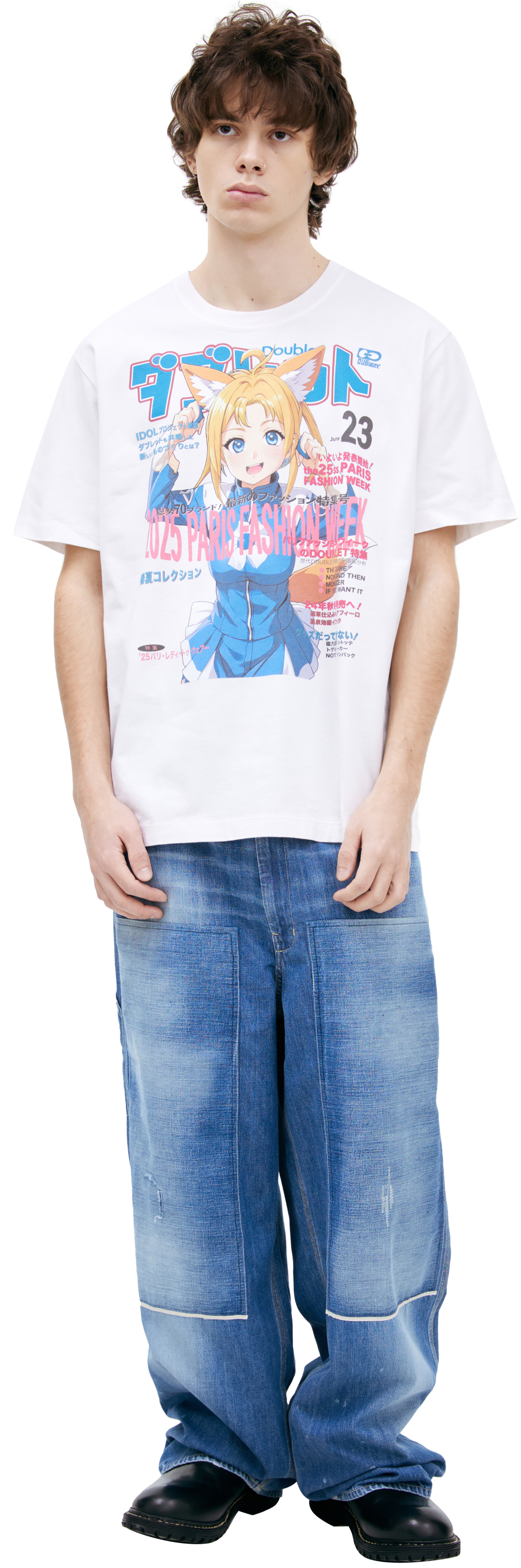 Doublet White print T-shirt