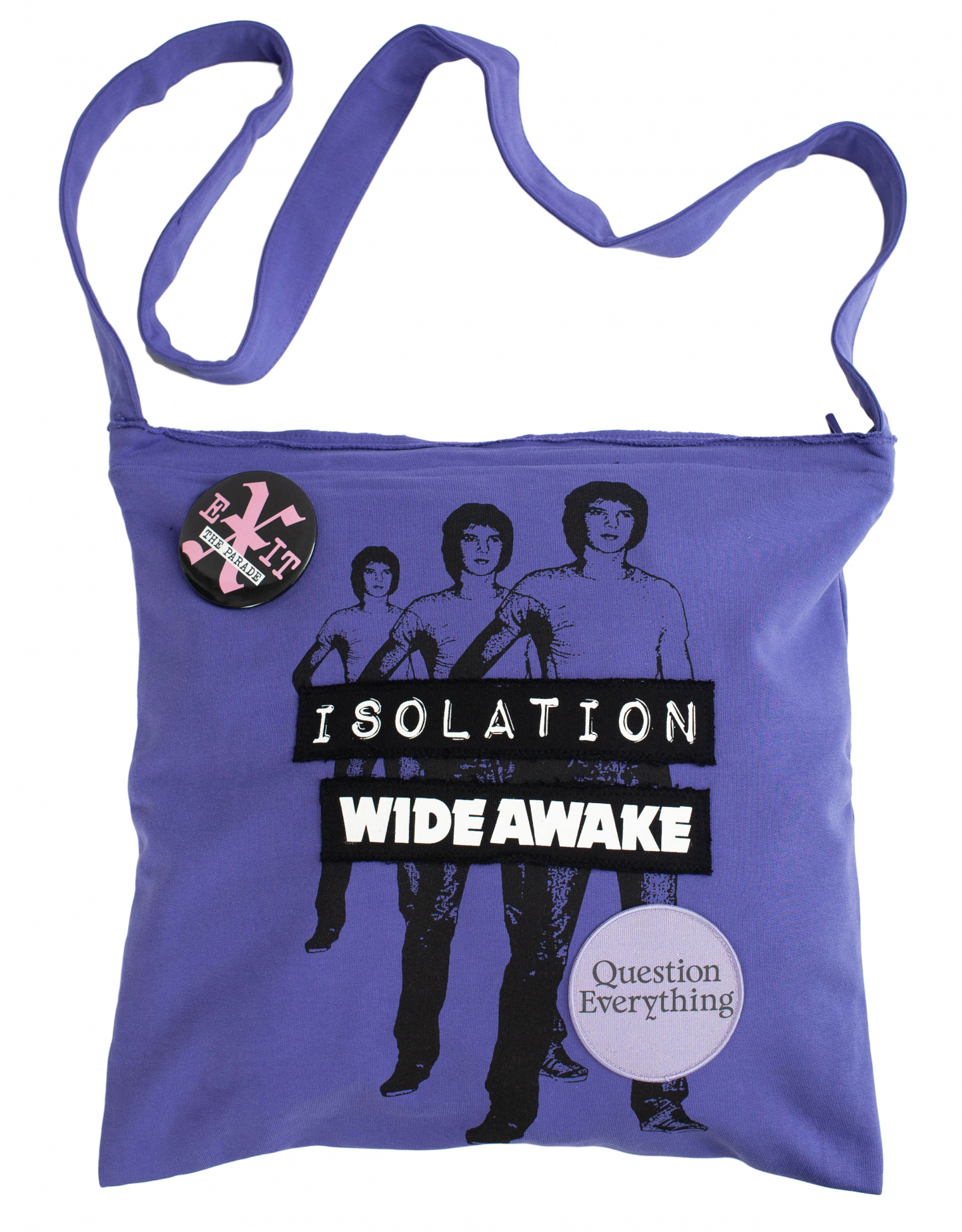 Raf Simons Фиолетовая сумка с принтом Isolation