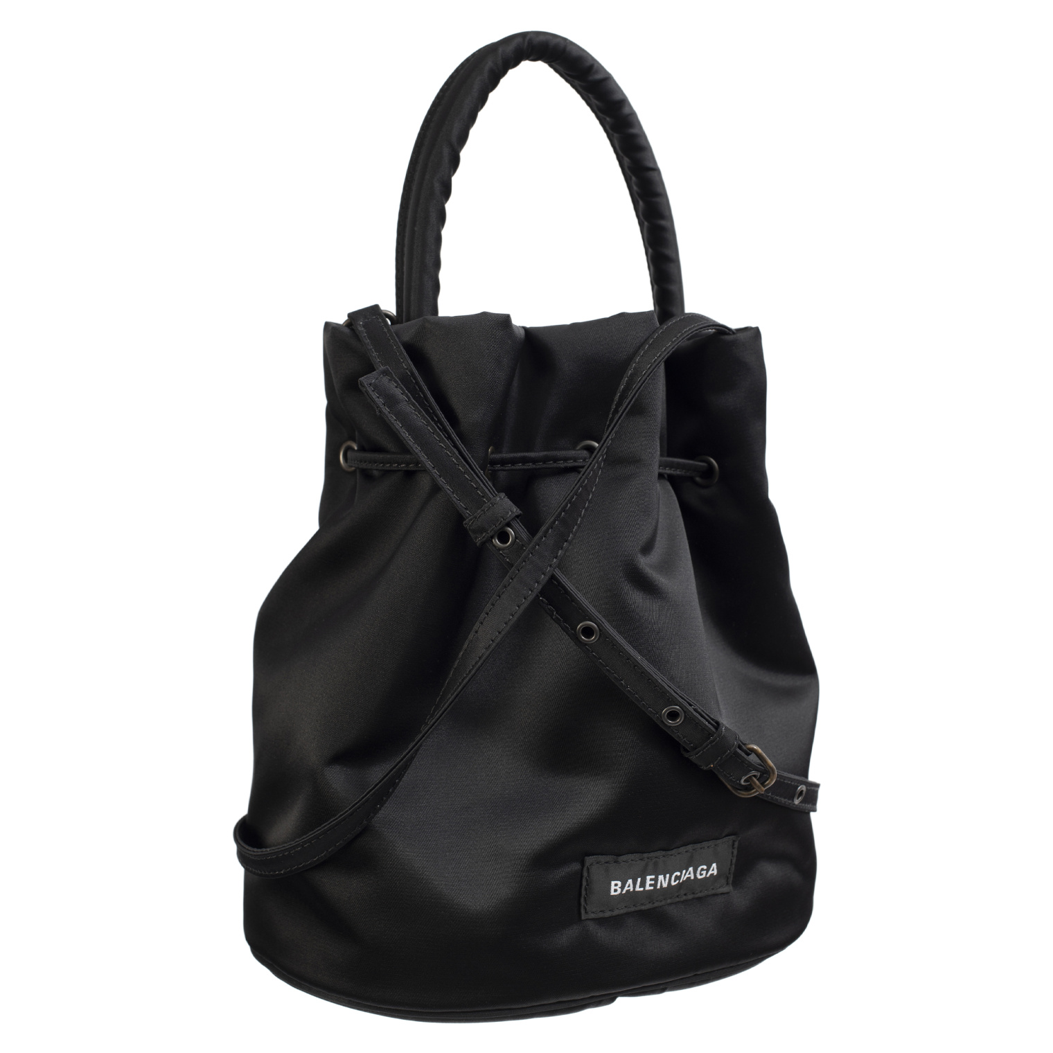 Balenciaga Черная сумка-ведро Wheel XS