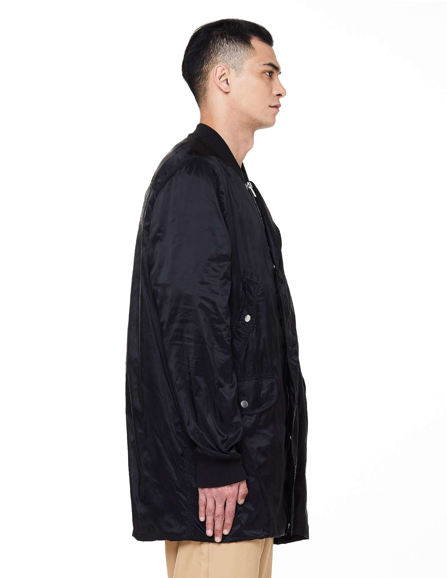 DRKSHDW by Rick Owens Black Parka Coat