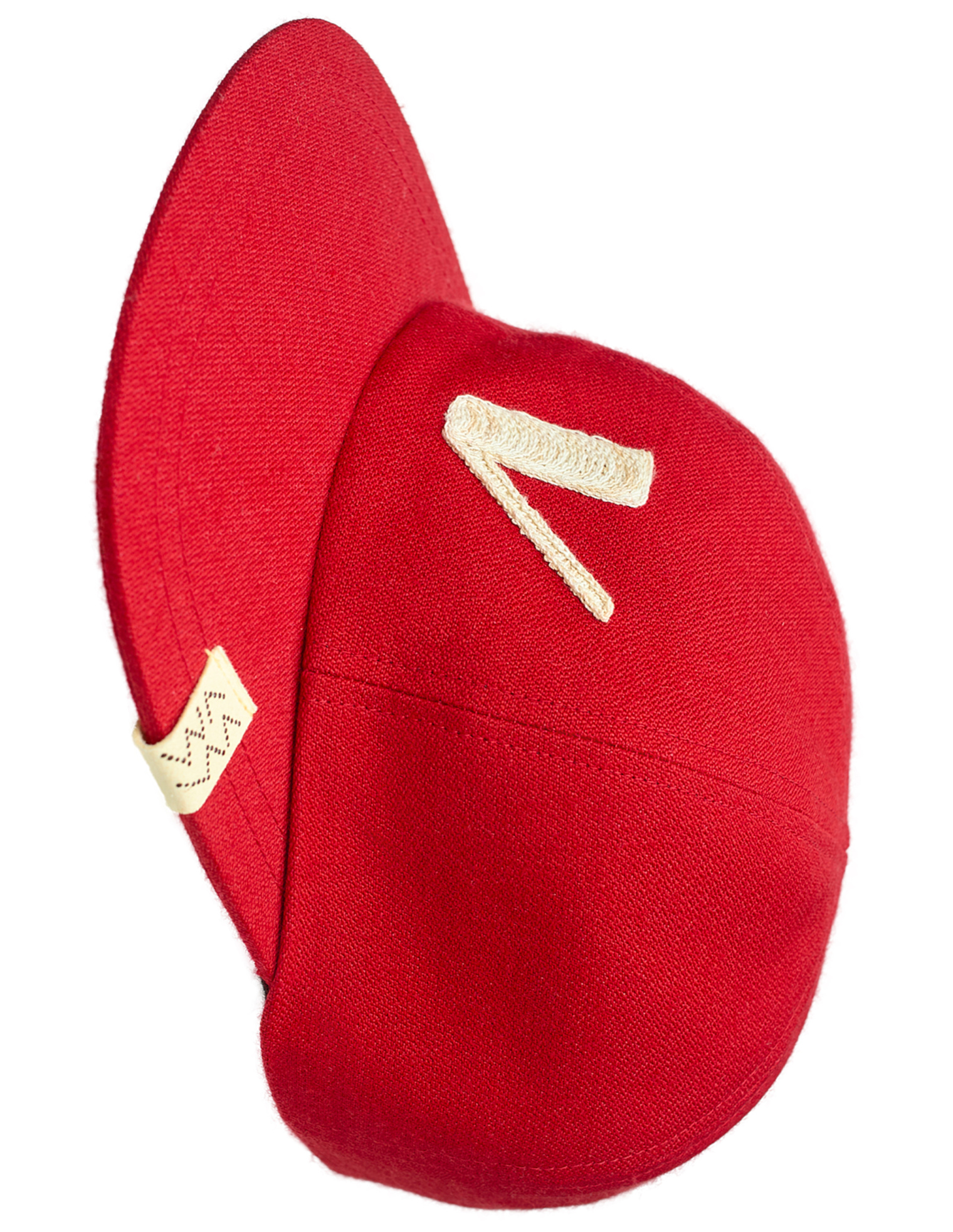 visvim Кепка-0125103003011/RED снепбек, вышивка V спереди, крас