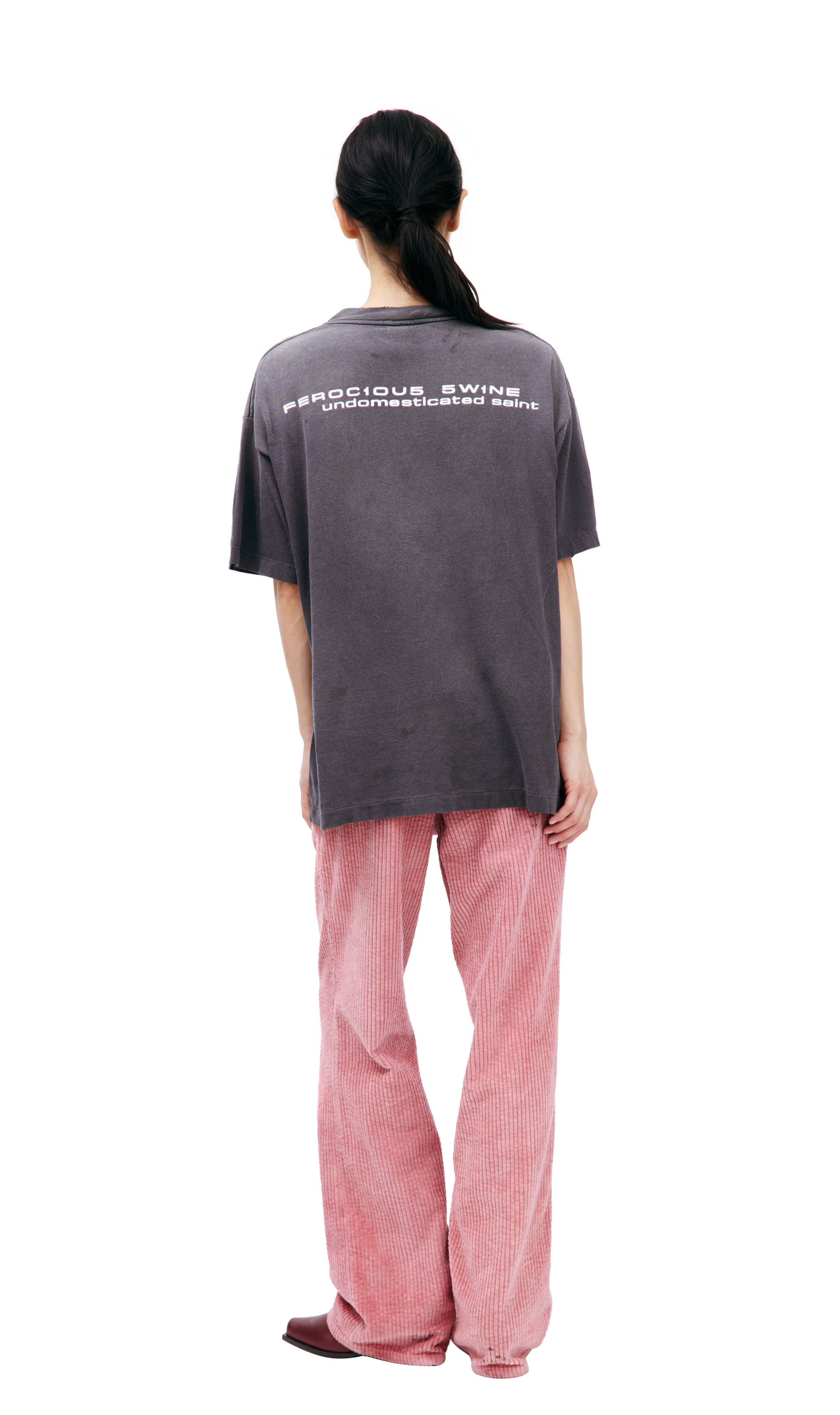 Saint Mxxxxxx Grey print T-shirt