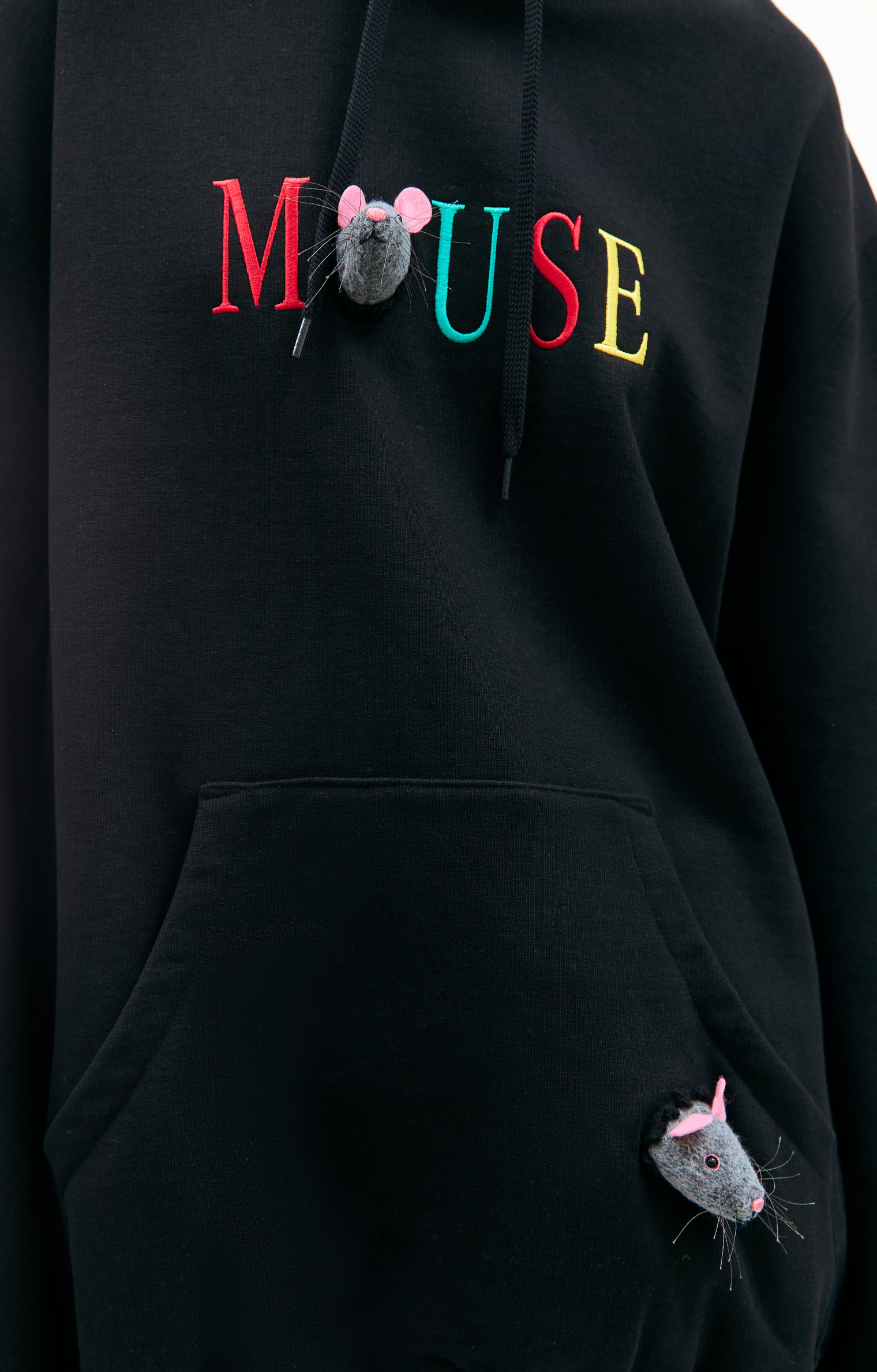 Doublet Mouse embroidered hoodie