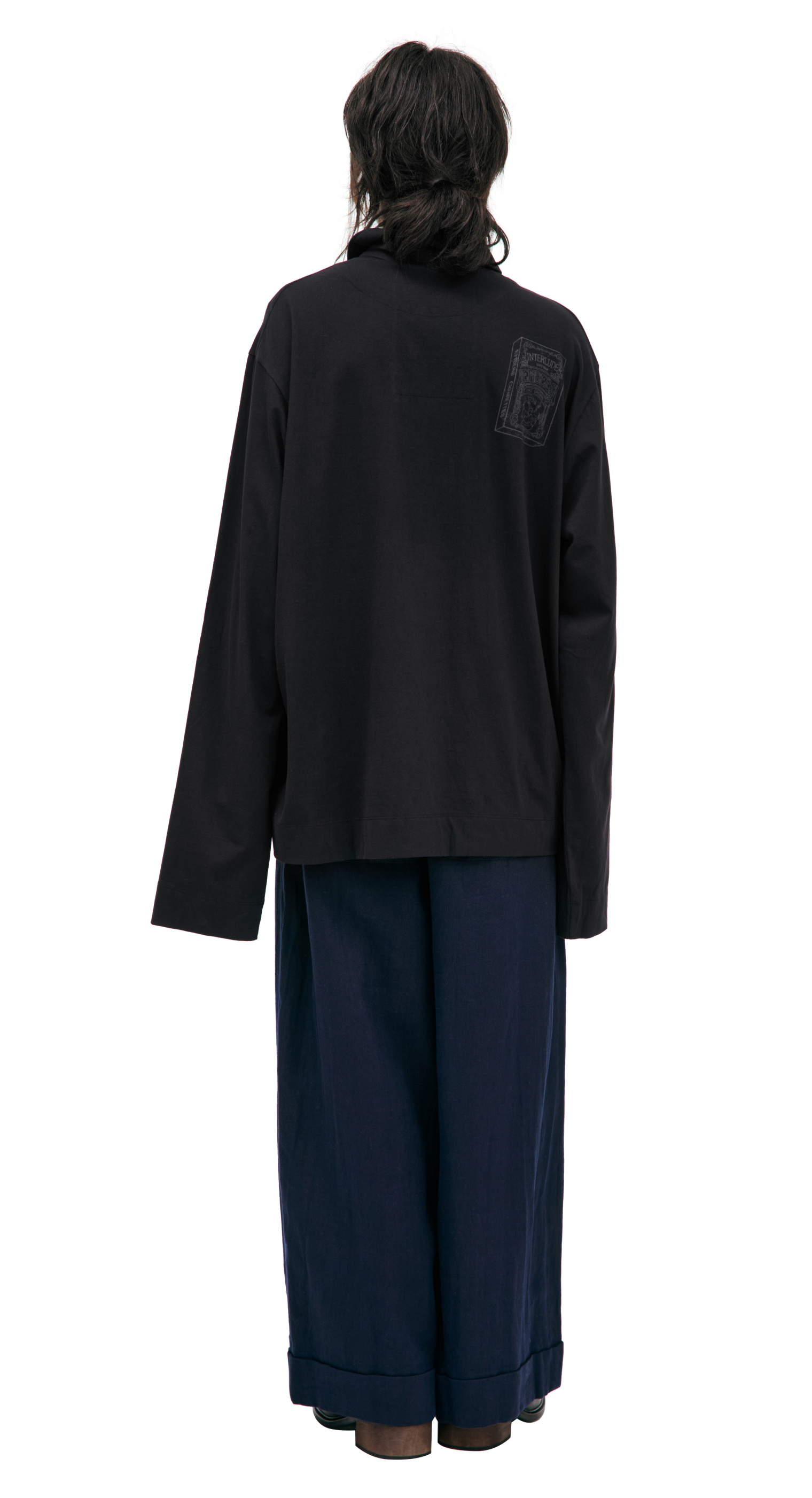 Ziggy Chen Black print polo