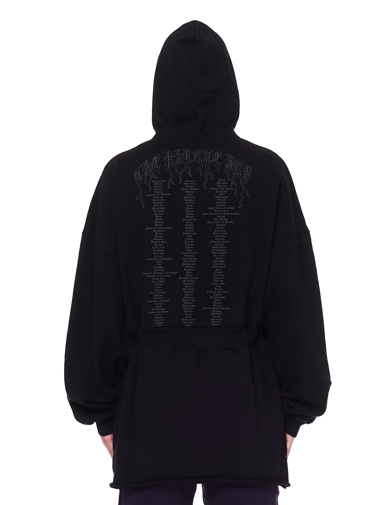 VETEMENTS Black Cotton Hacker Hoodie