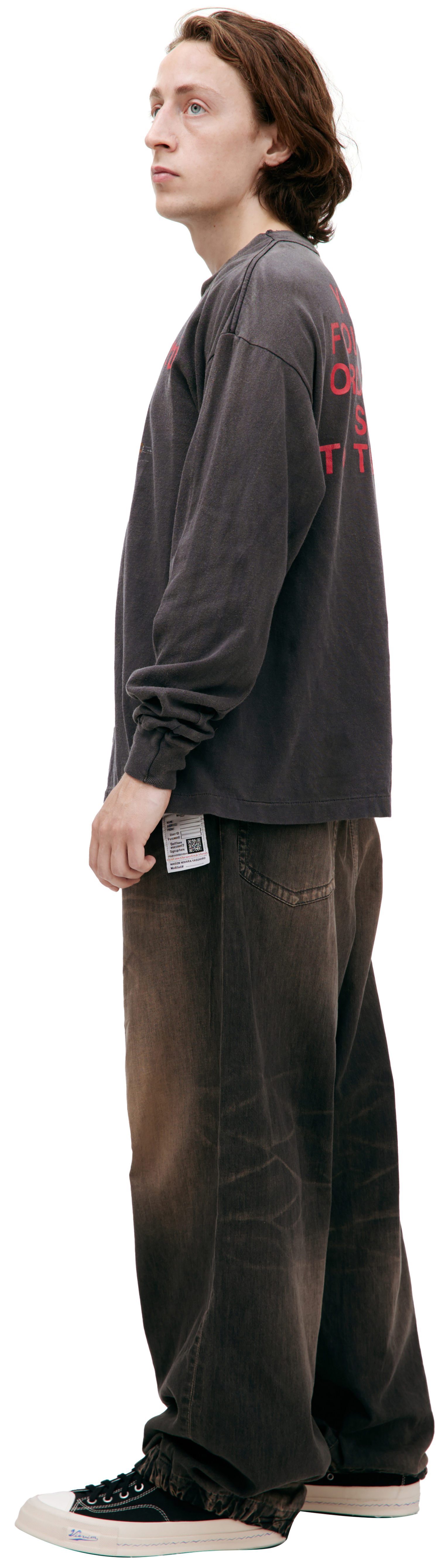 Saint Mxxxxxx Grey print longsleeve