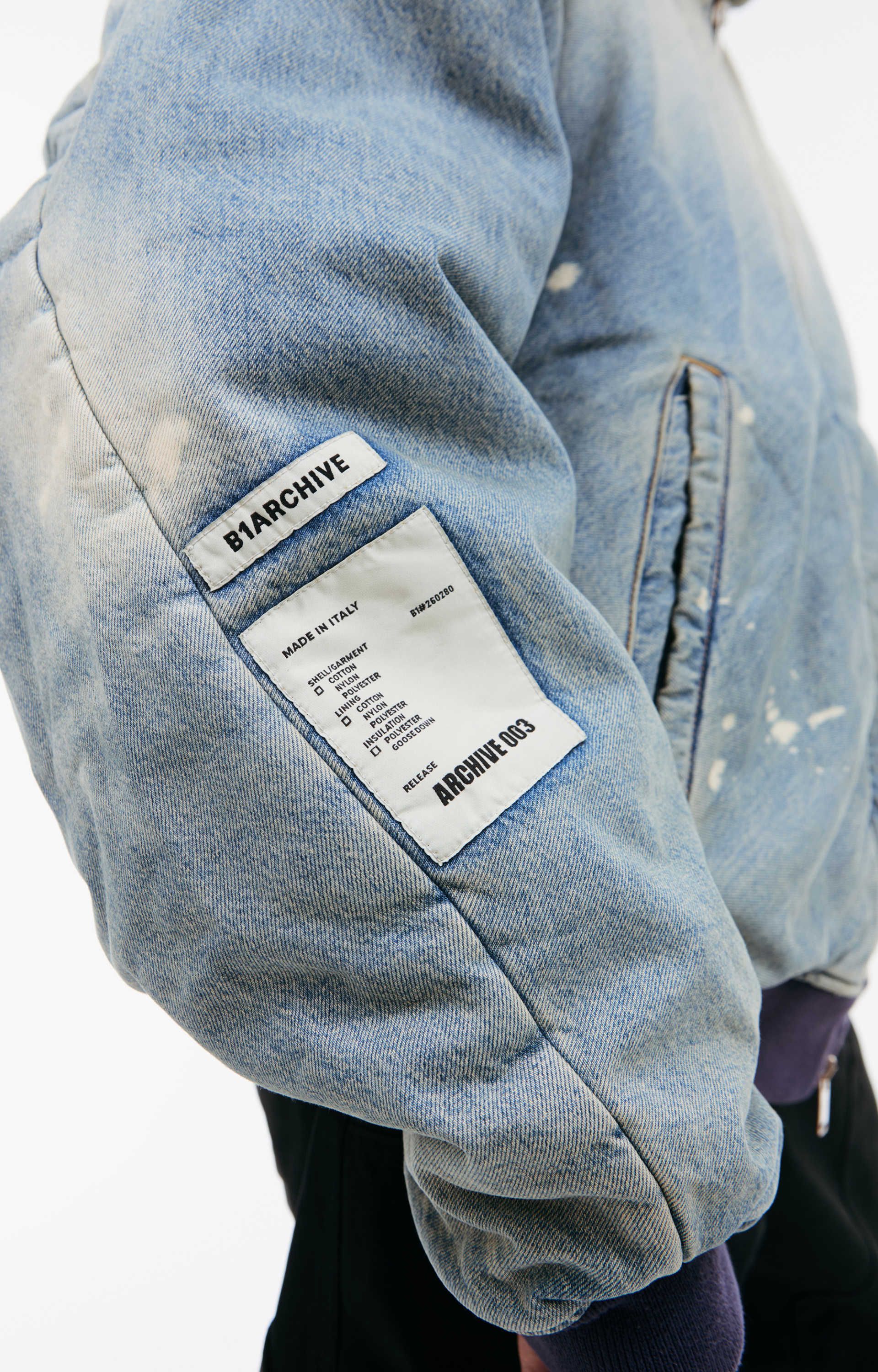 B1ARCHIVE Denim hooded jacket