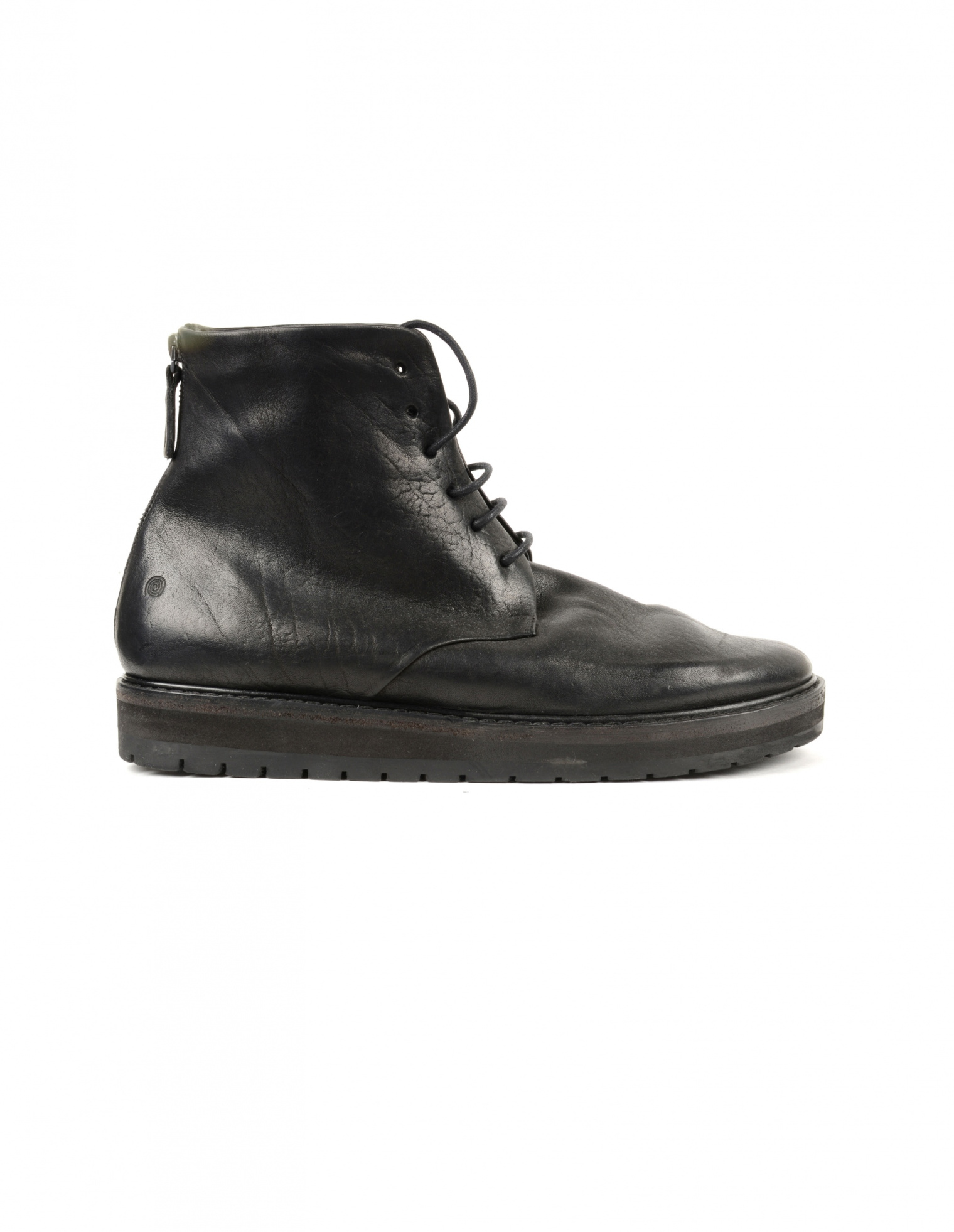 Marsell Leather boots with fur lining