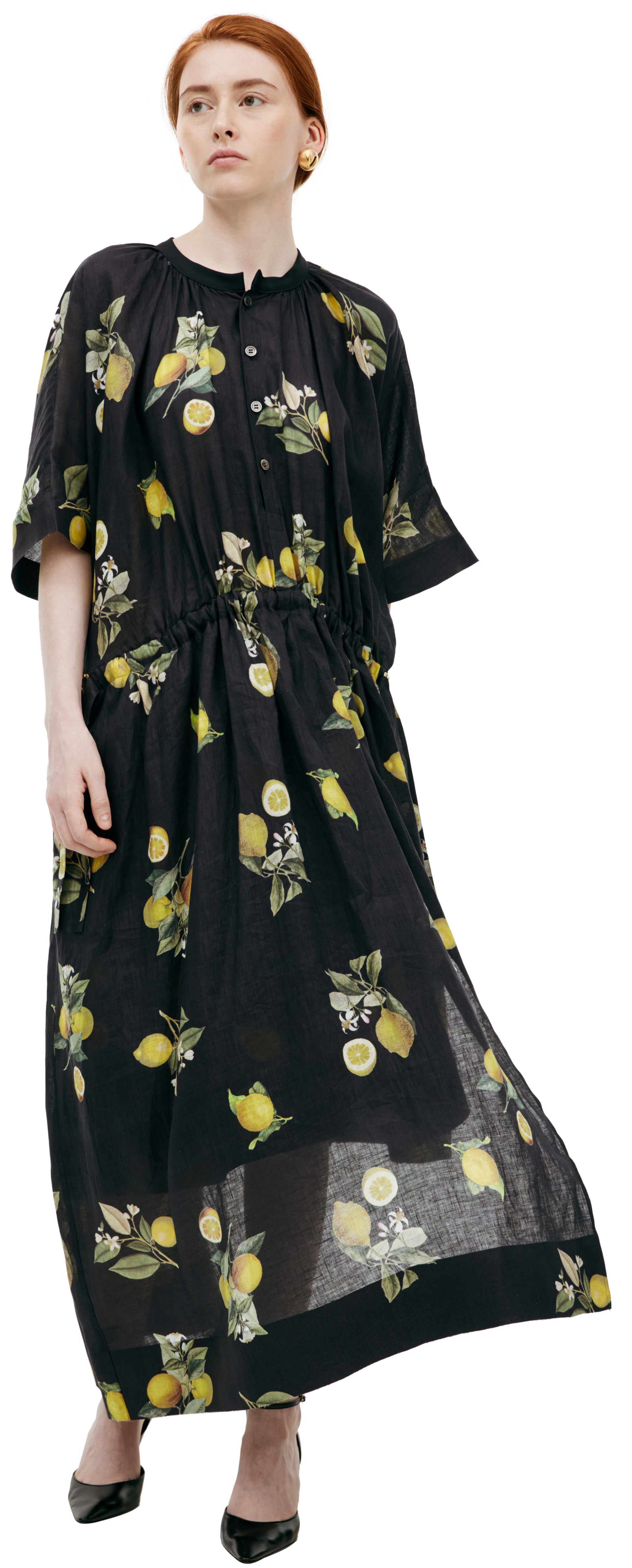 Undercover Midi dress with monoprint