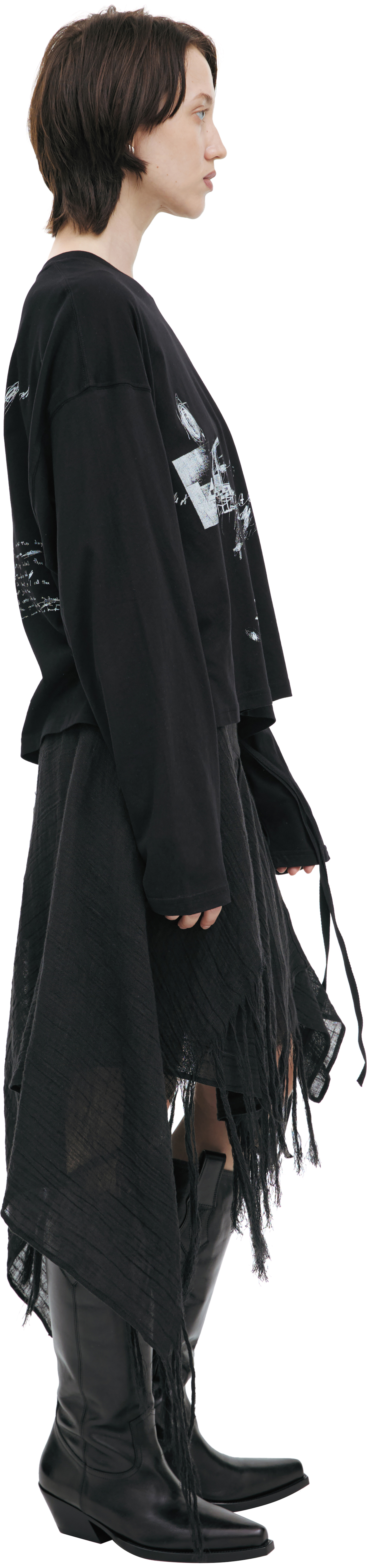 Ann Demeulemeester Longsleeve with an abstract print