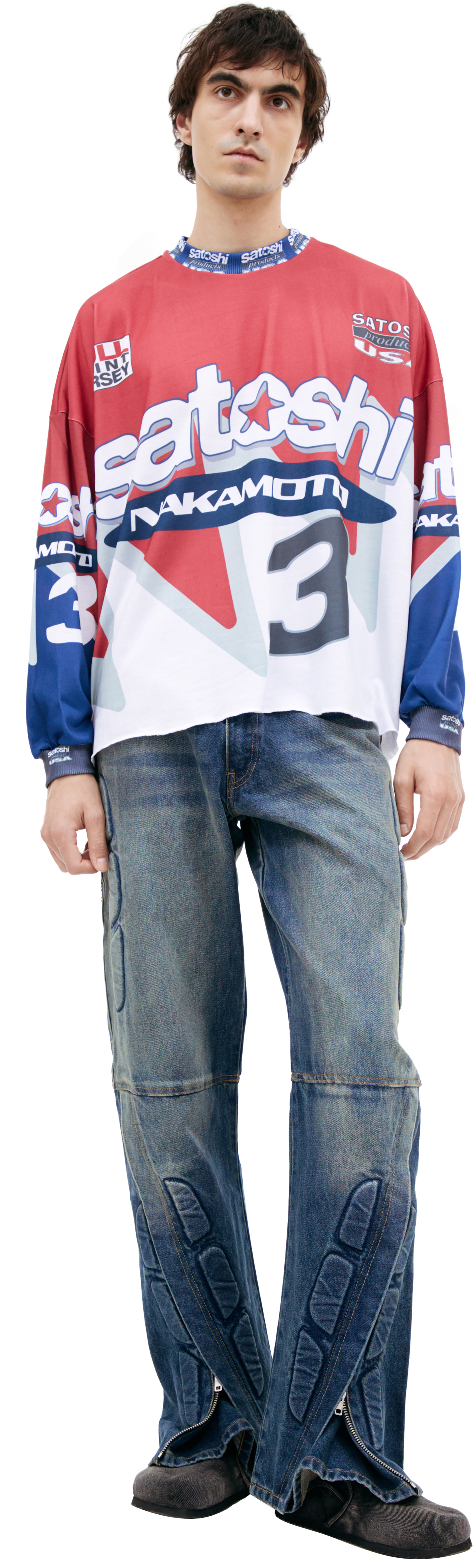 Satoshi Nakamoto Red logo longsleeve