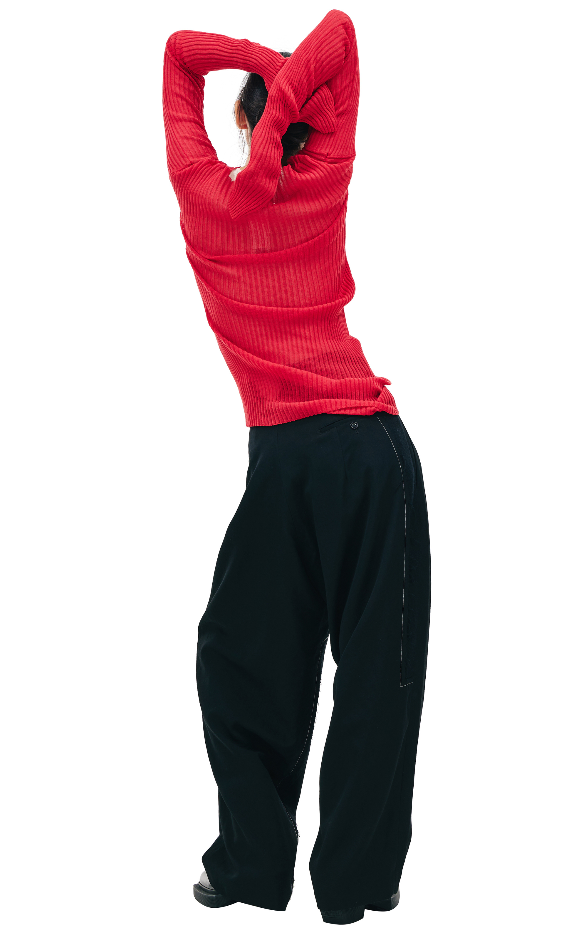 Maison Margiela Red asymmetric top