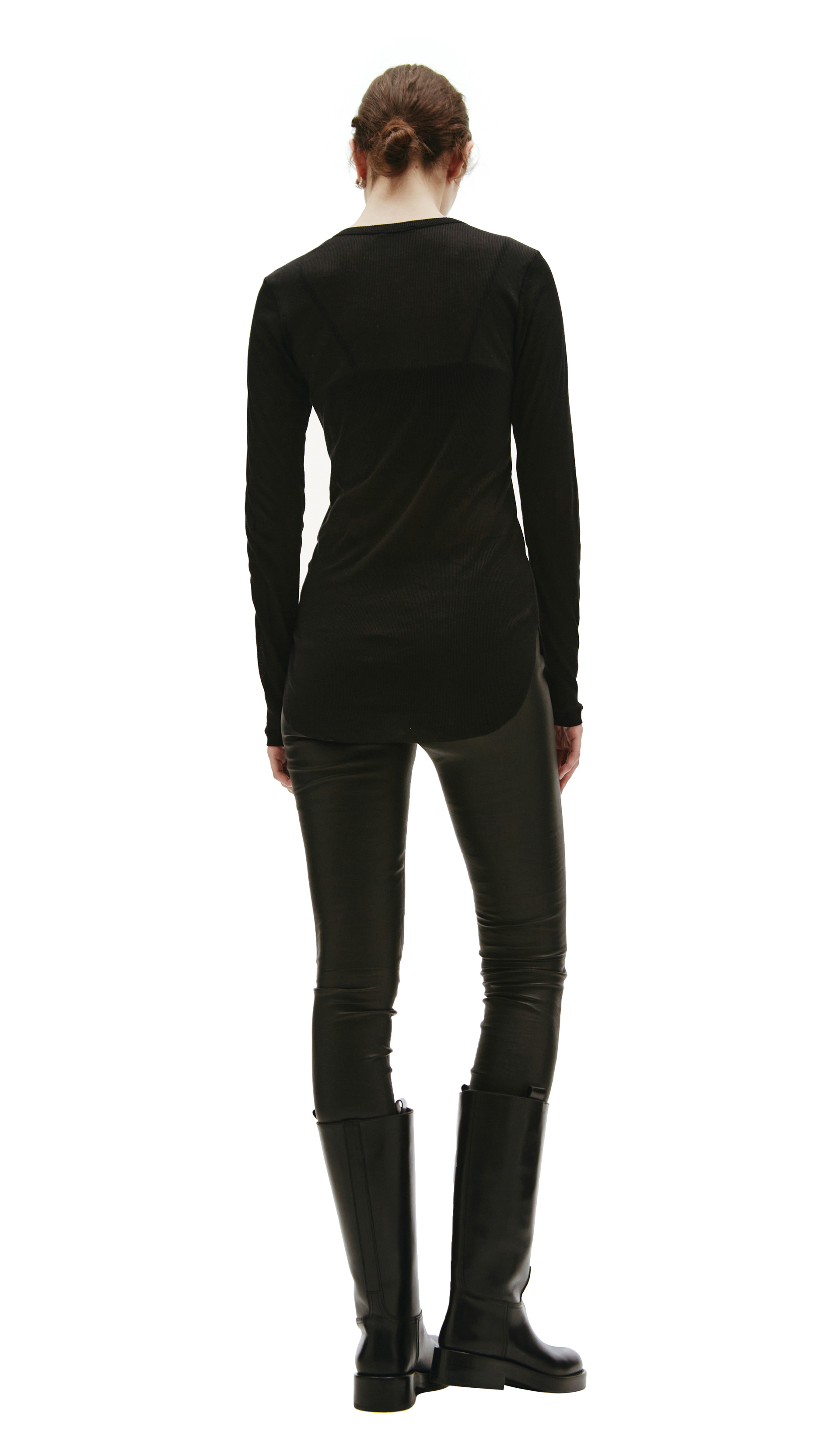 Ann Demeulemeester Black Karo Longsleeve