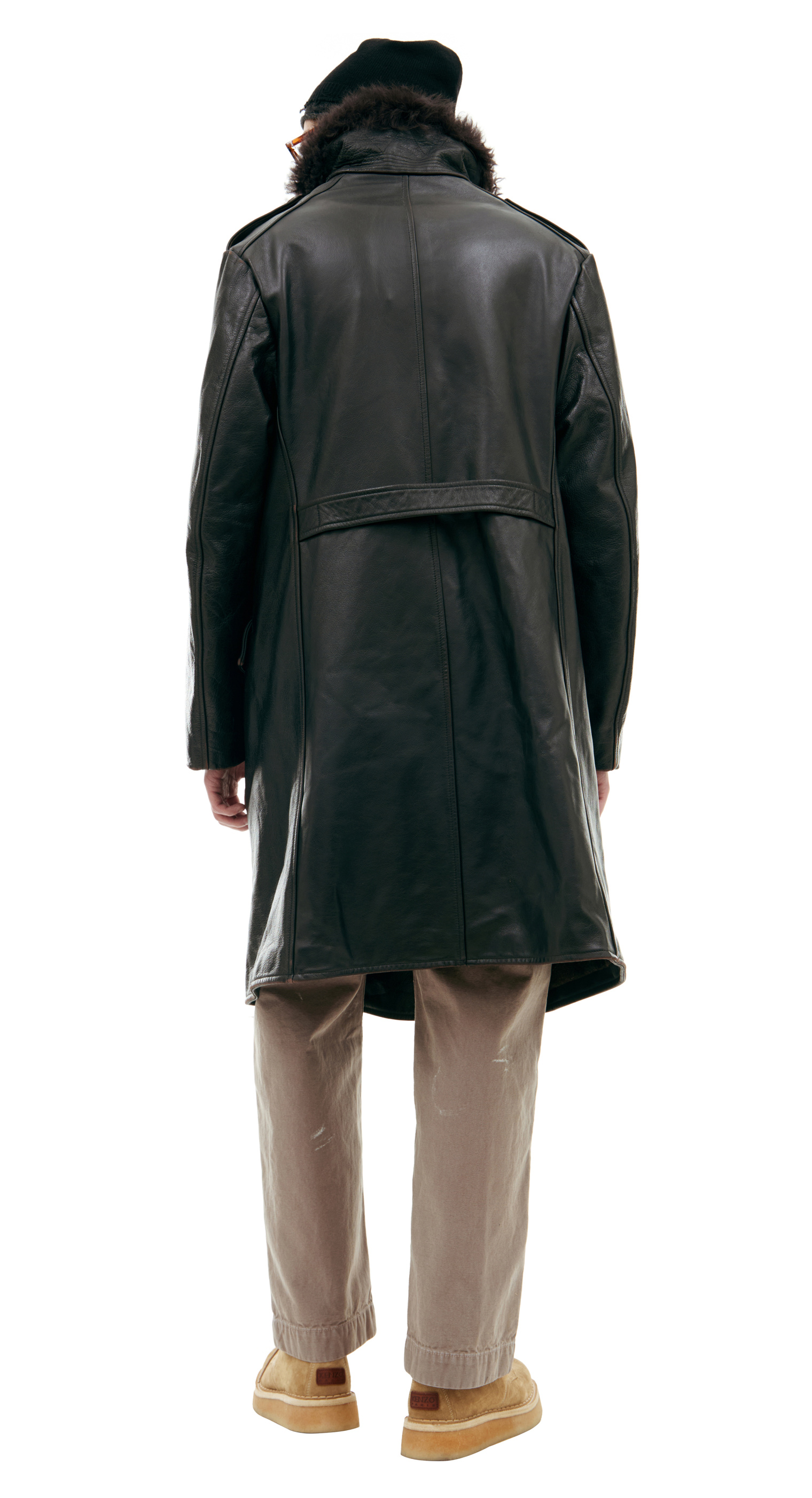 Enfants Riches Deprimes Double-breasted leather coat