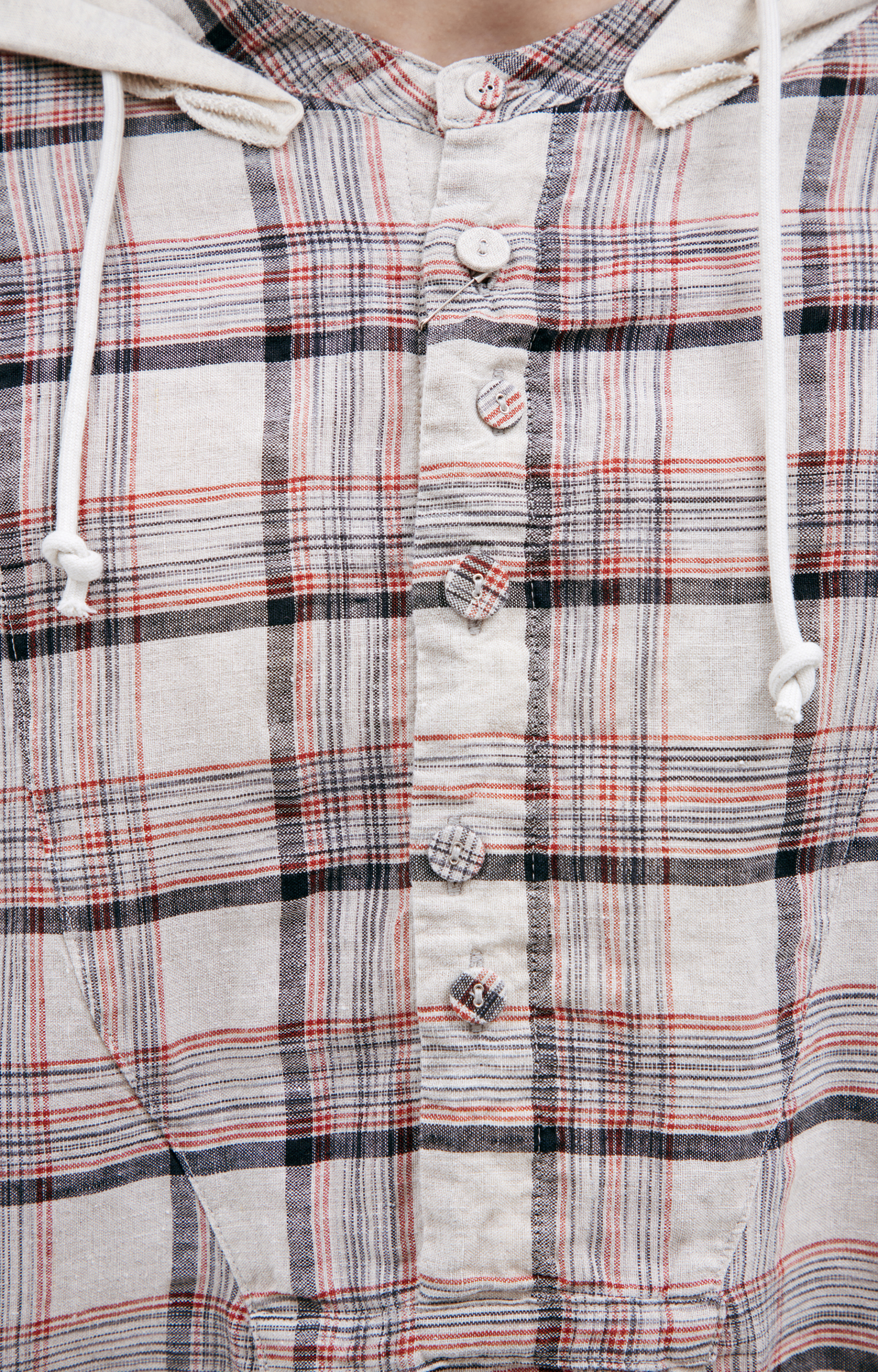Undercover Checkered shirt with hood