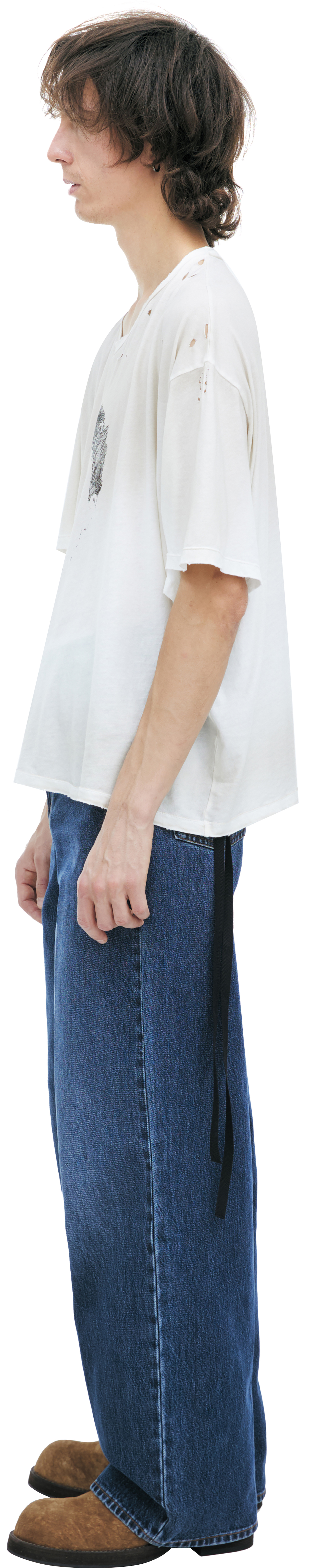 Ann Demeulemeester Cotton т-shirt with a round neckline