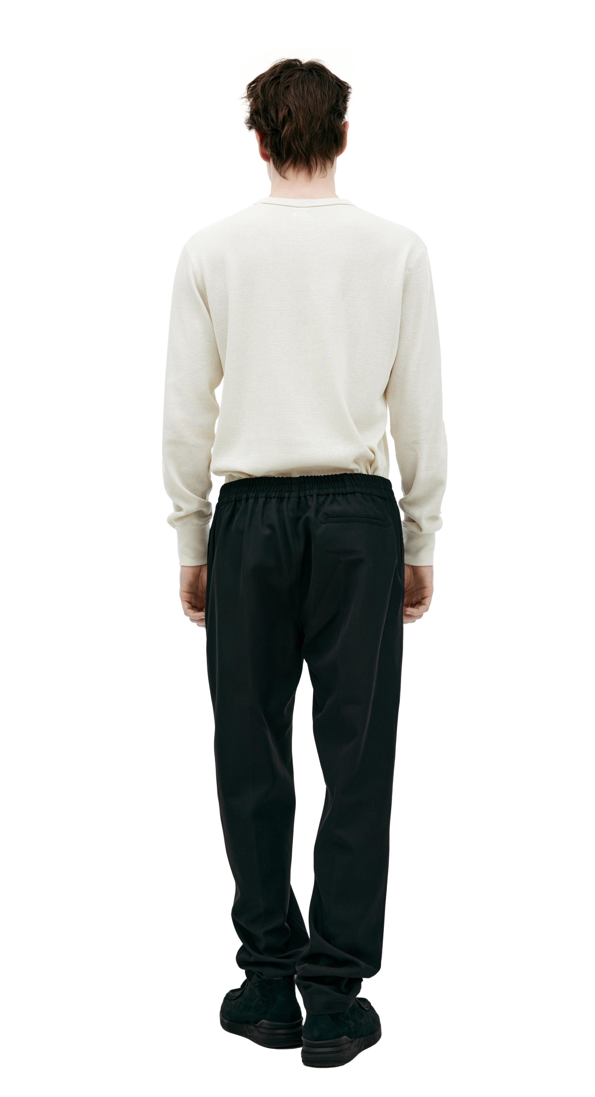 LOUIS GABRIEL NOUCHI Black straight trousers