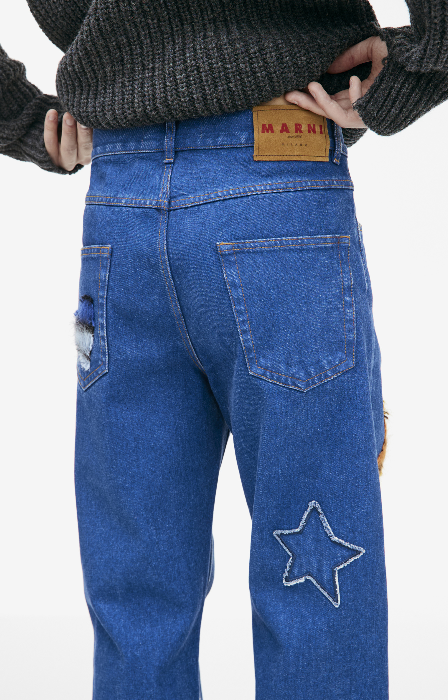 Marni Straight jeans with patches