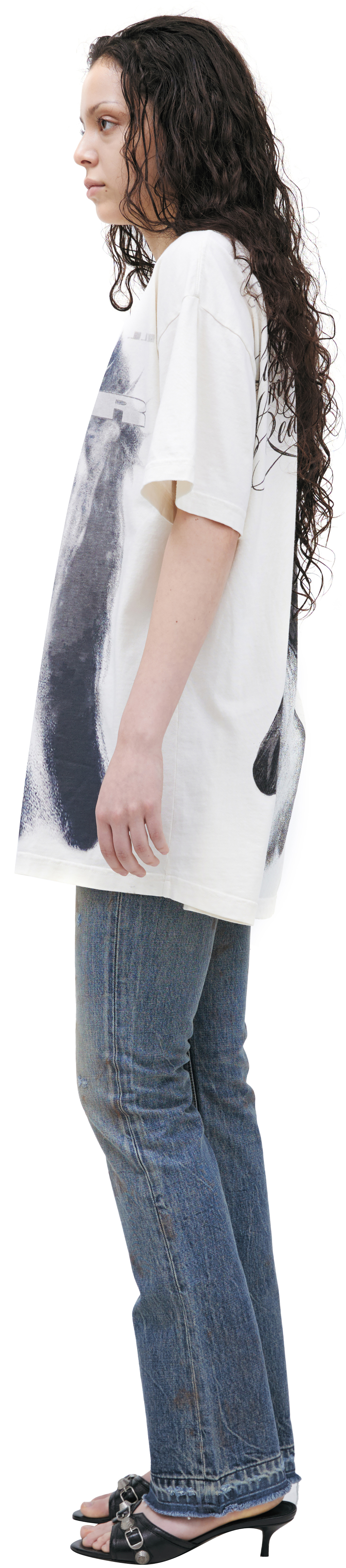 Hellstar White print T-shirt