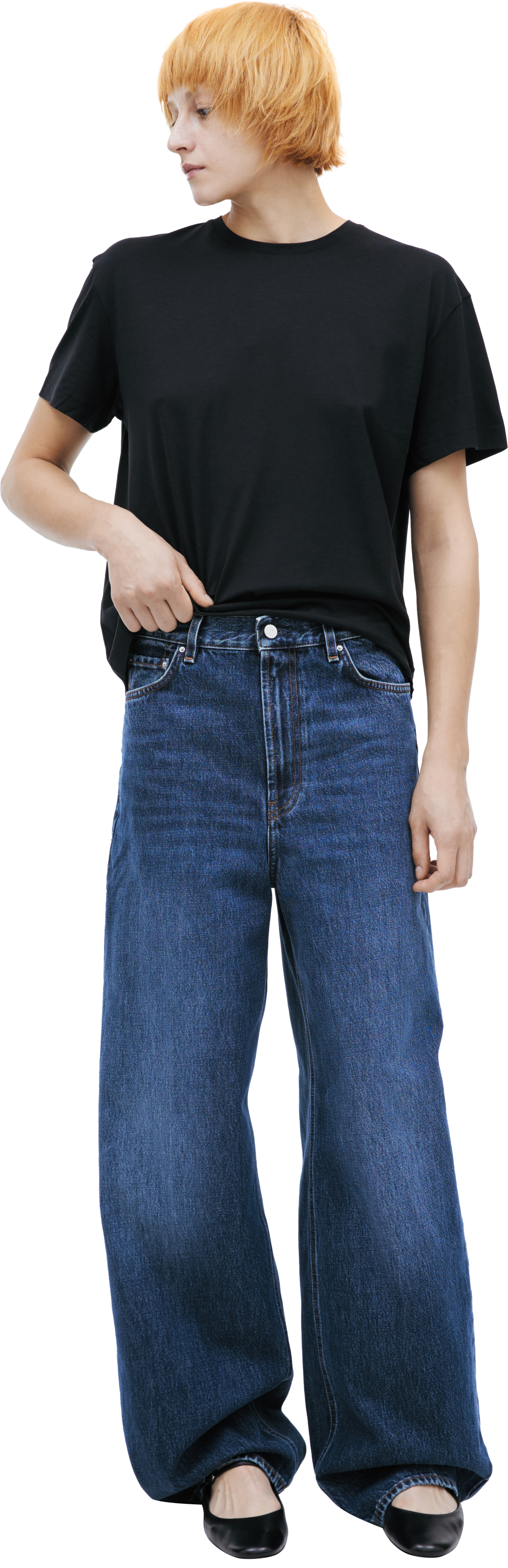TOTEME Wide-leg jeans with creases