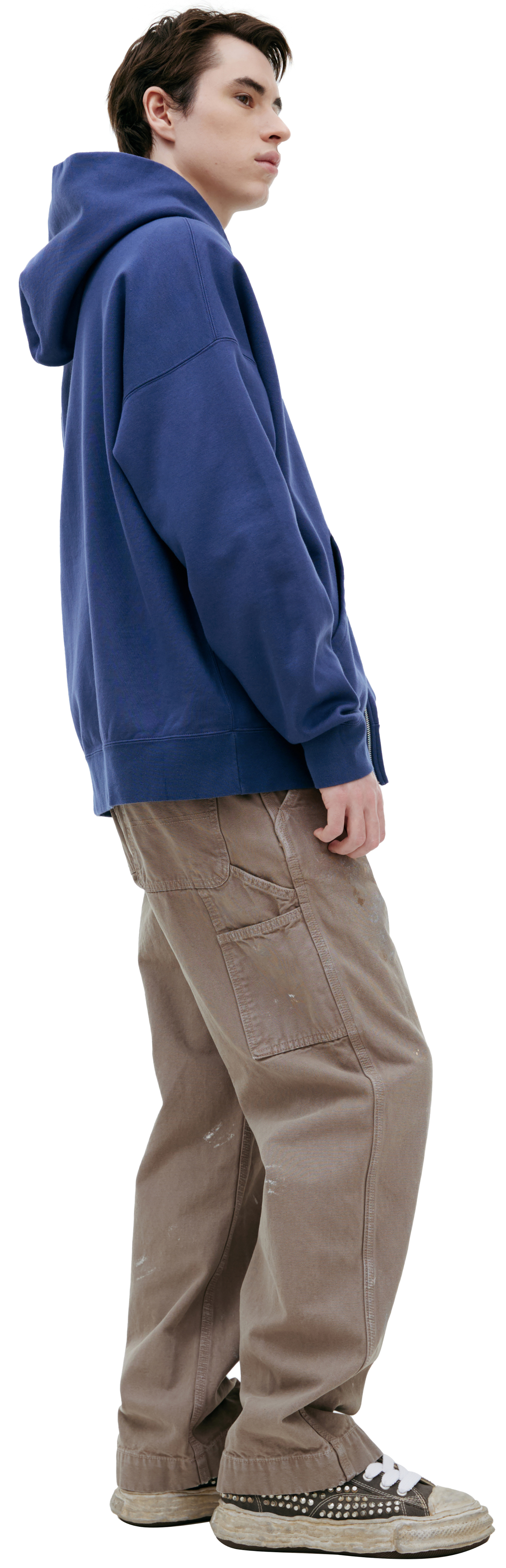 visvim Blue zippered hoodie