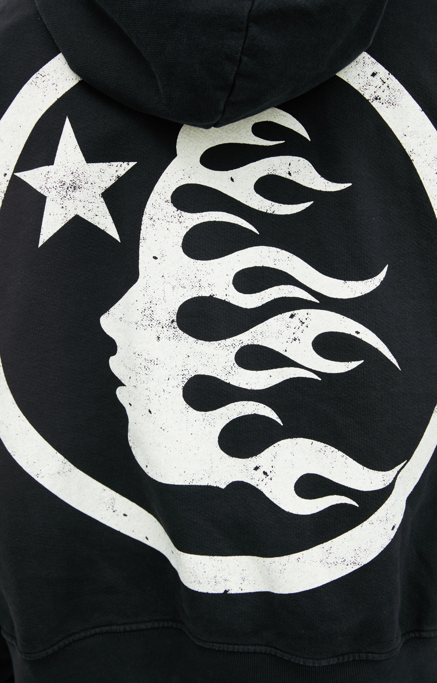 Buy Hellstar men black print hoodie for $291 online on SV77