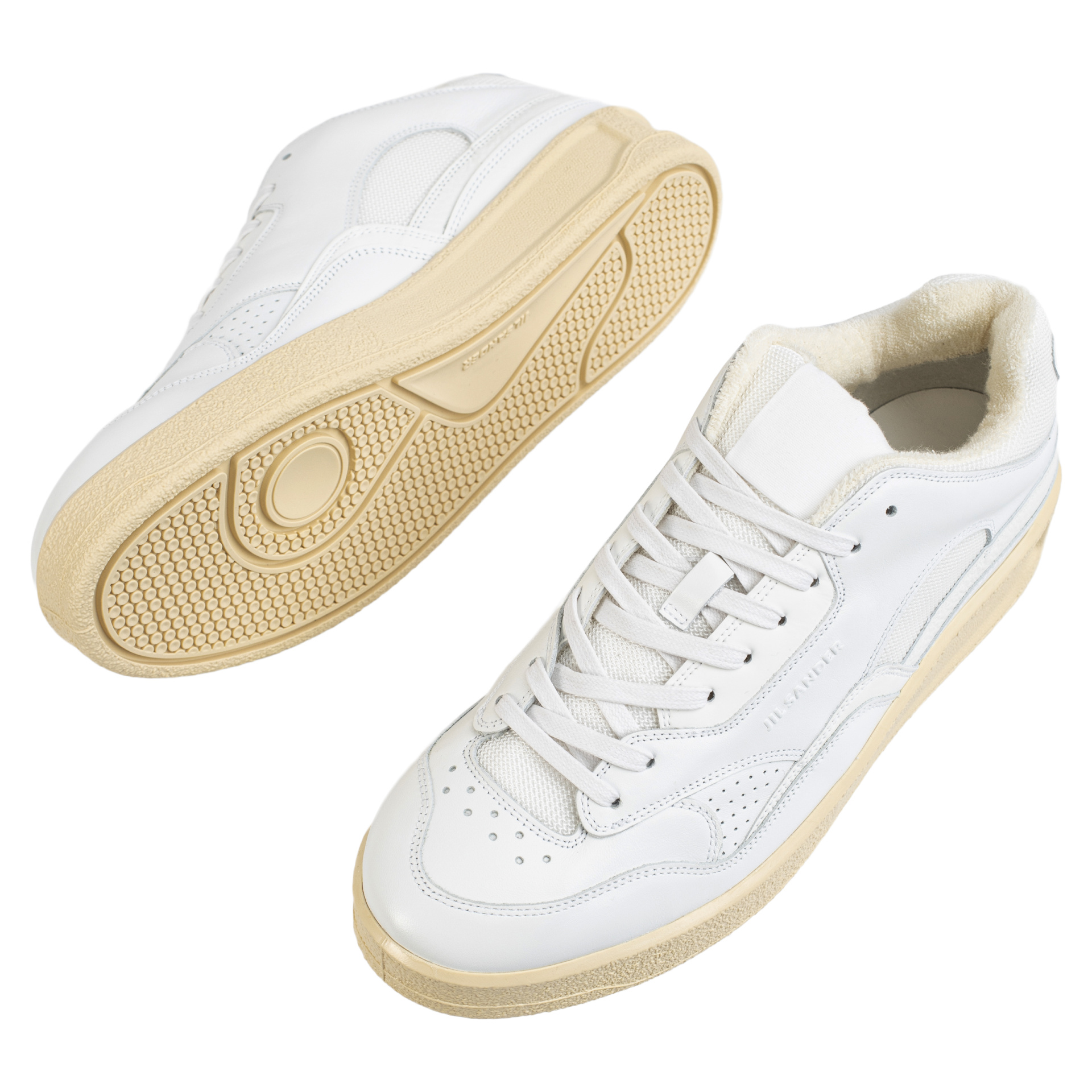 Jil Sander Leather sneakers with logo