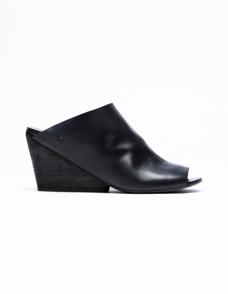 Marsell Leather open toe wedge sandals