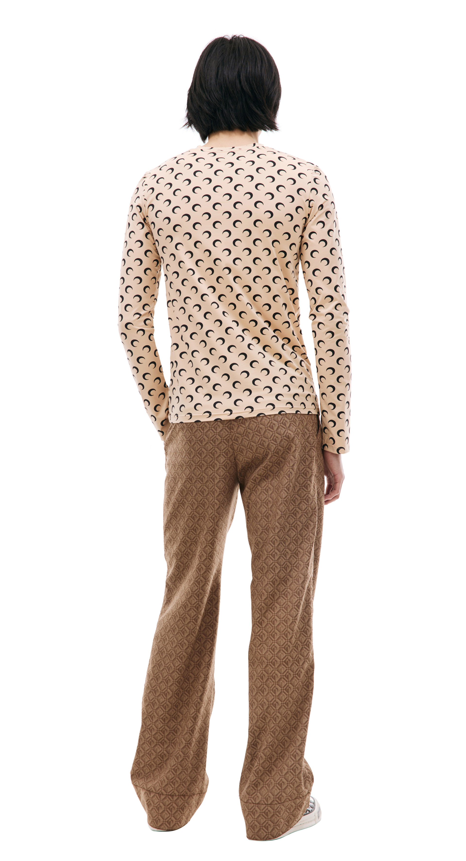 MARINE SERRE All over logo Moon longsleeve