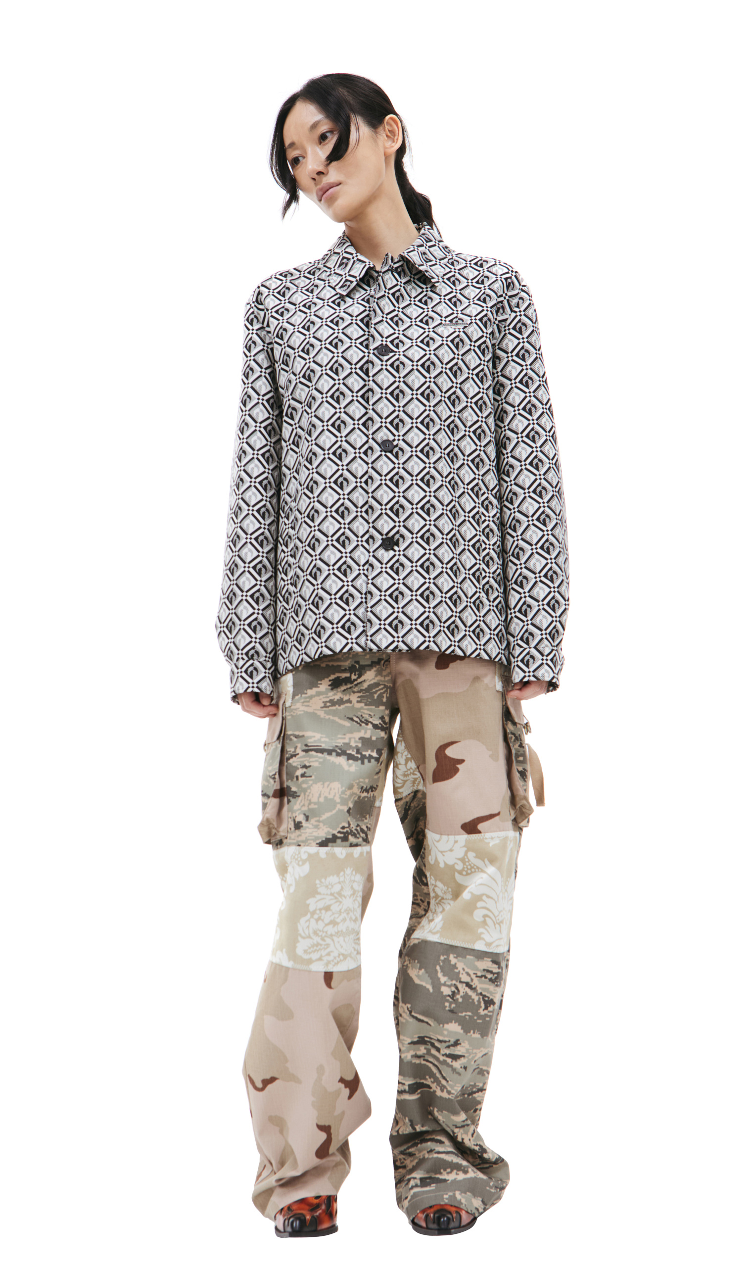 MARINE SERRE Moonogram printed jacket