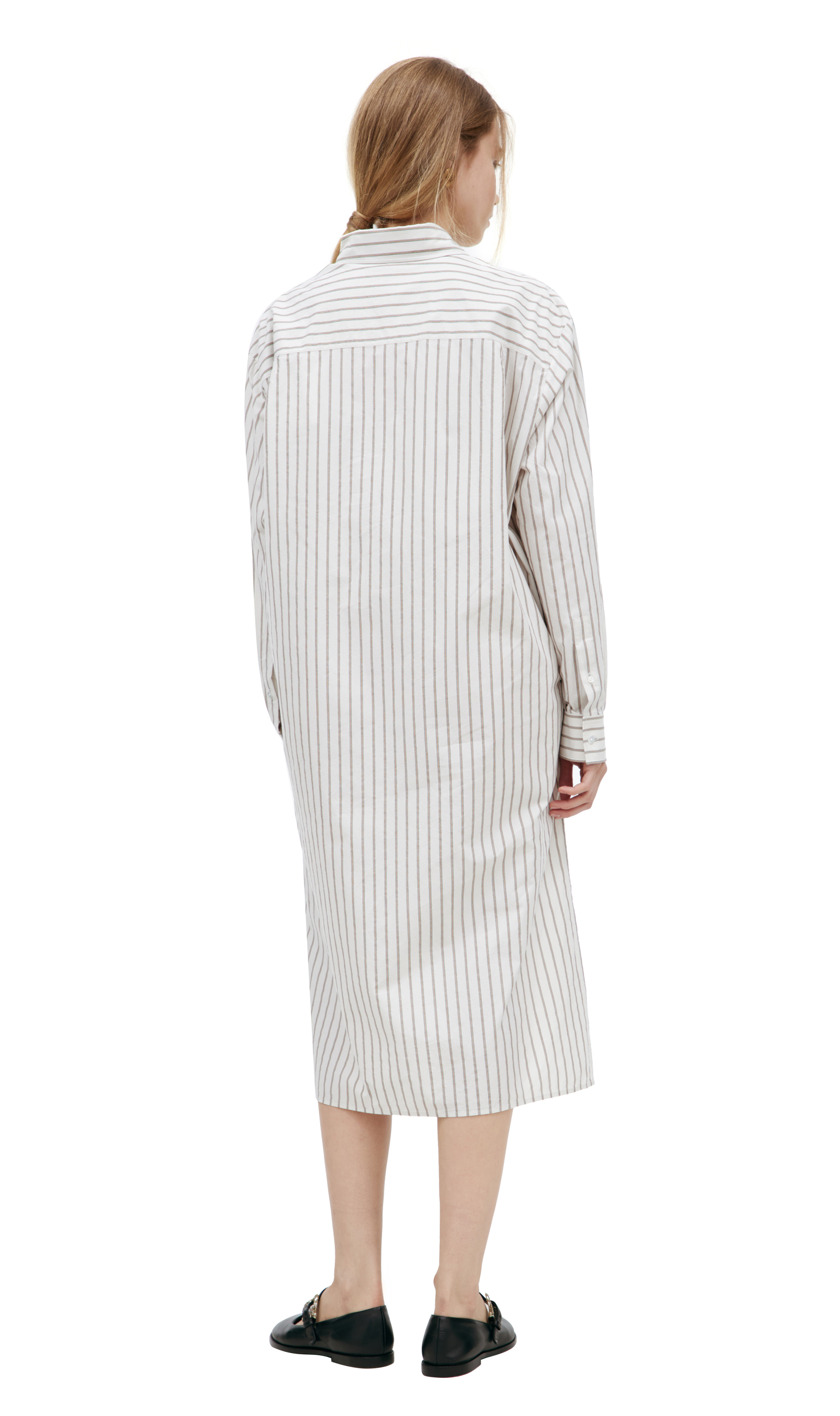 The Row Silk Stripped Dress