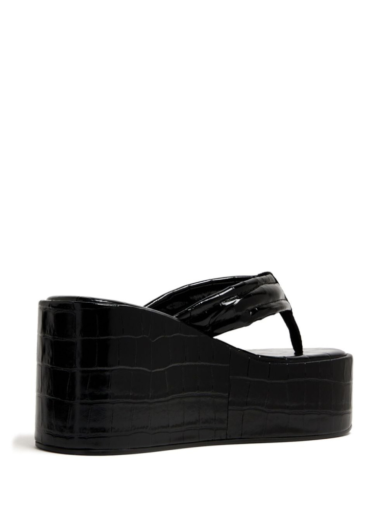 Coperni Croco Branded Wedge Sandal