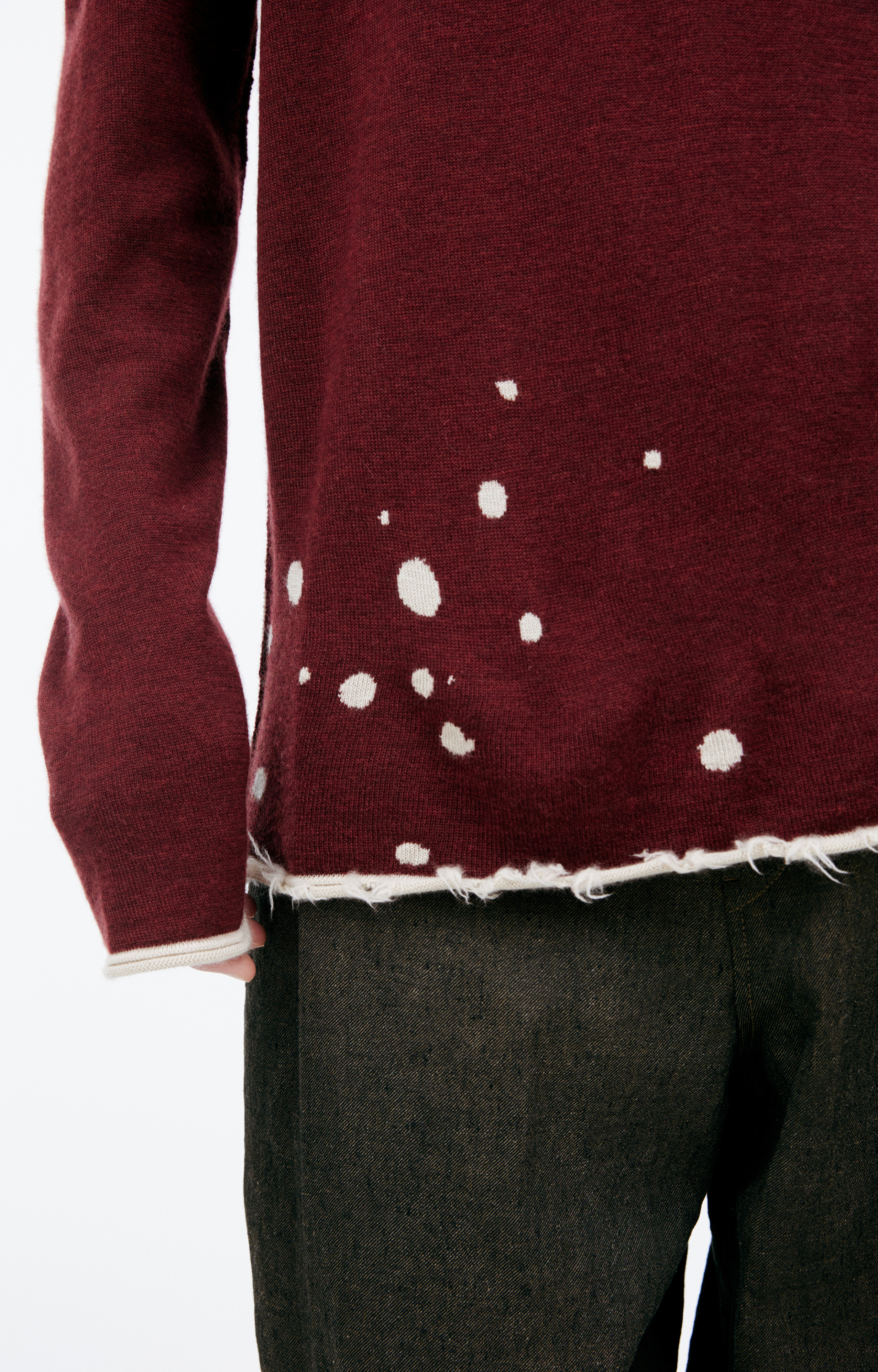 Ziggy Chen Paint effect sweater