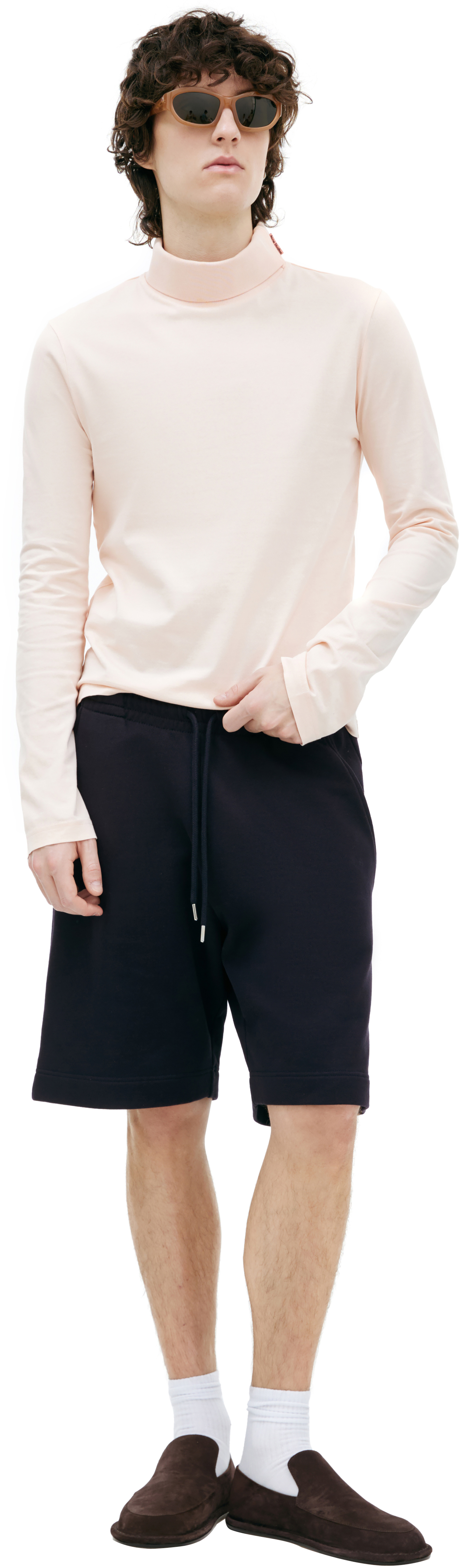 Dries Van Noten Navy blue cotton shorts