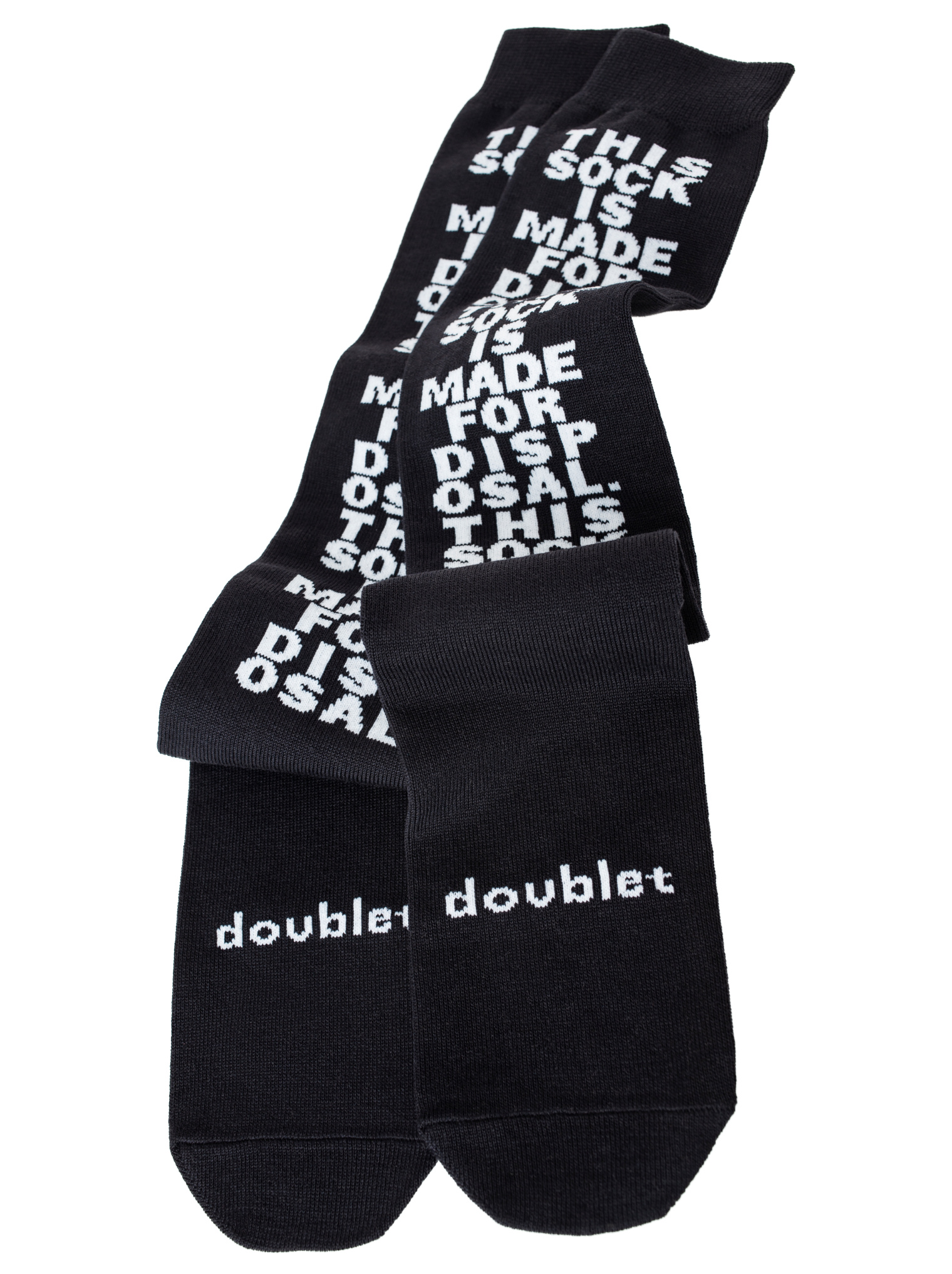 Doublet Носки с вышивкой \'Made For Disposal\'