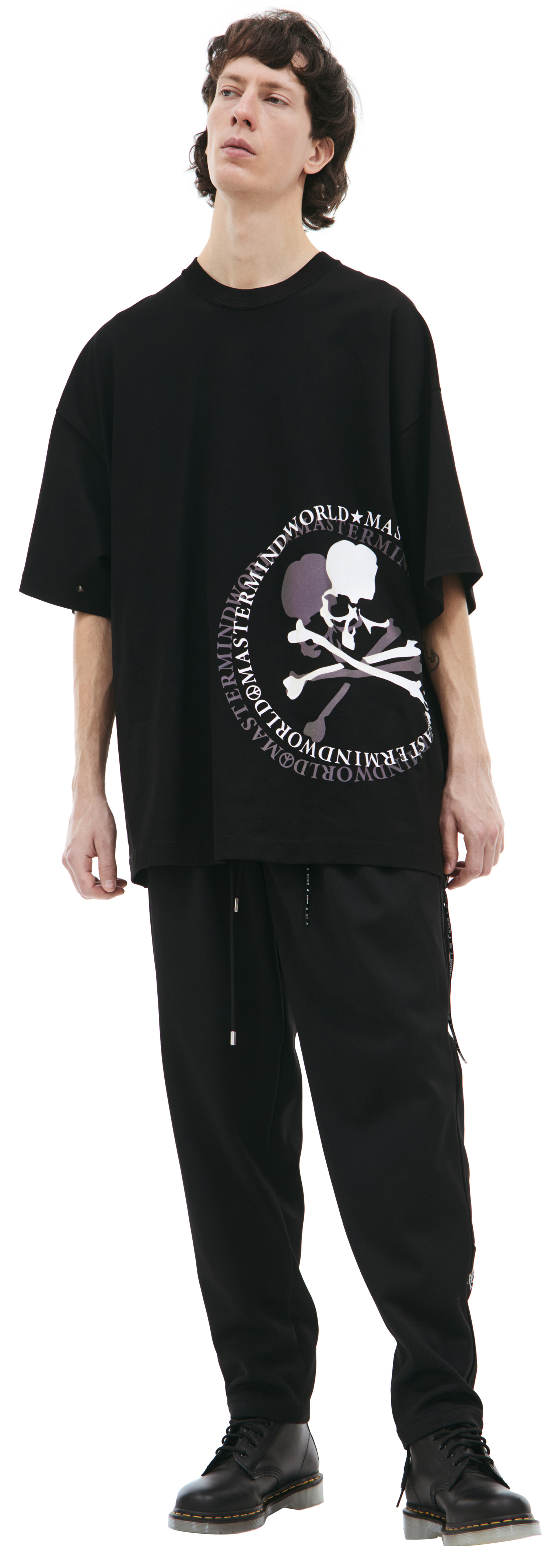 Mastermind WORLD Black print T-shirt