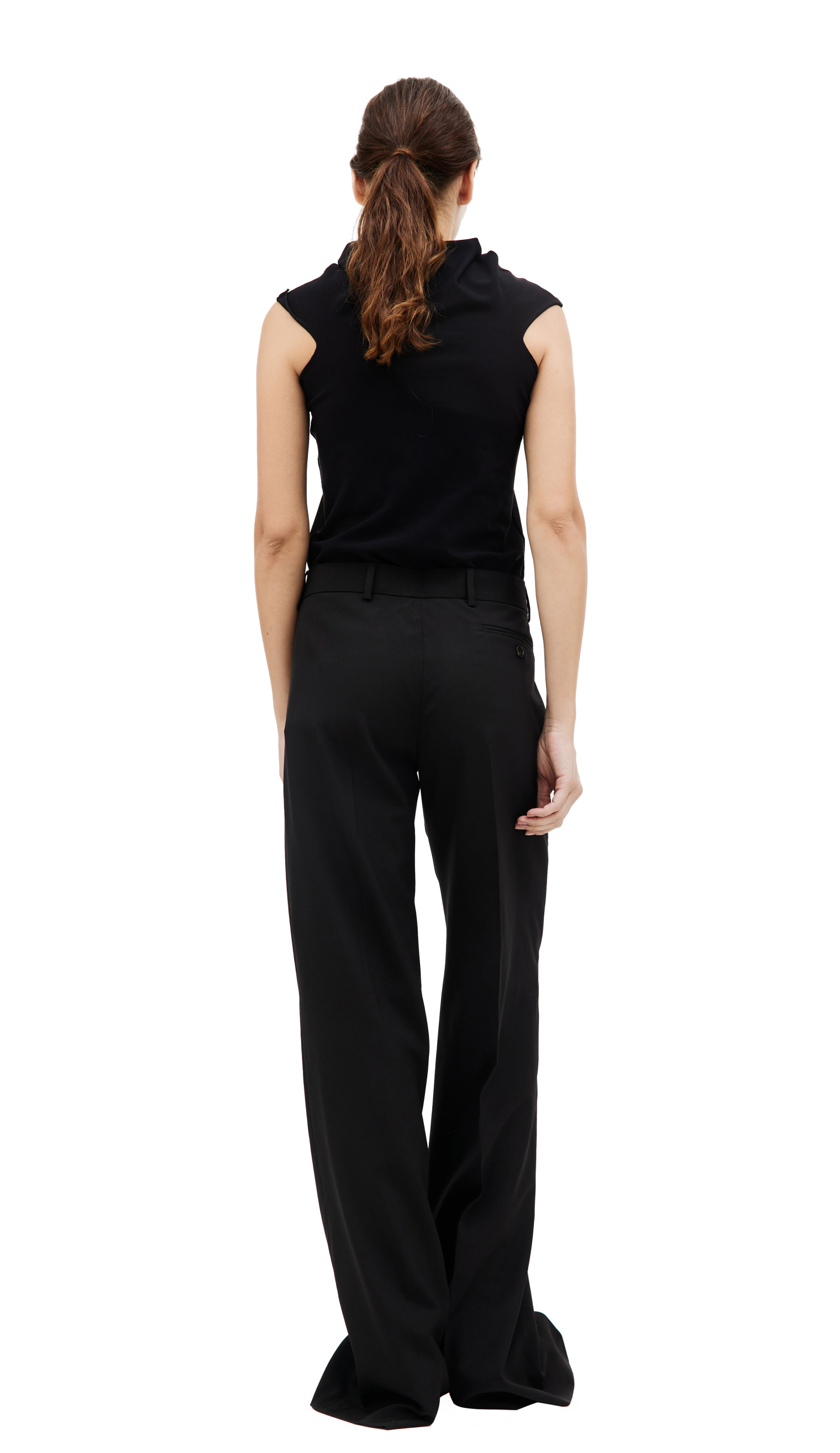 QUIRA Wide wool trousers