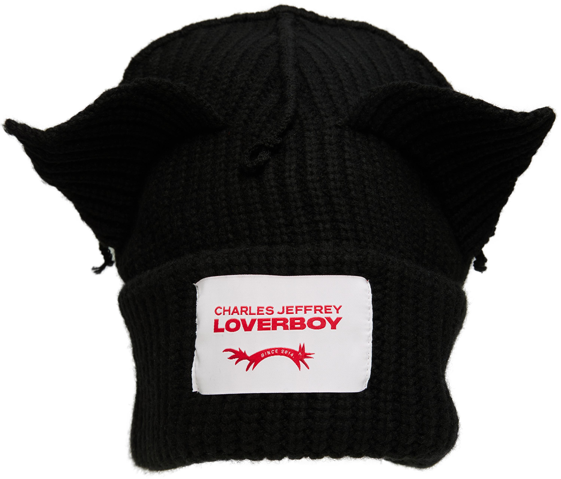 CHARLES JEFFREY LOVERBOY Black wool beanie