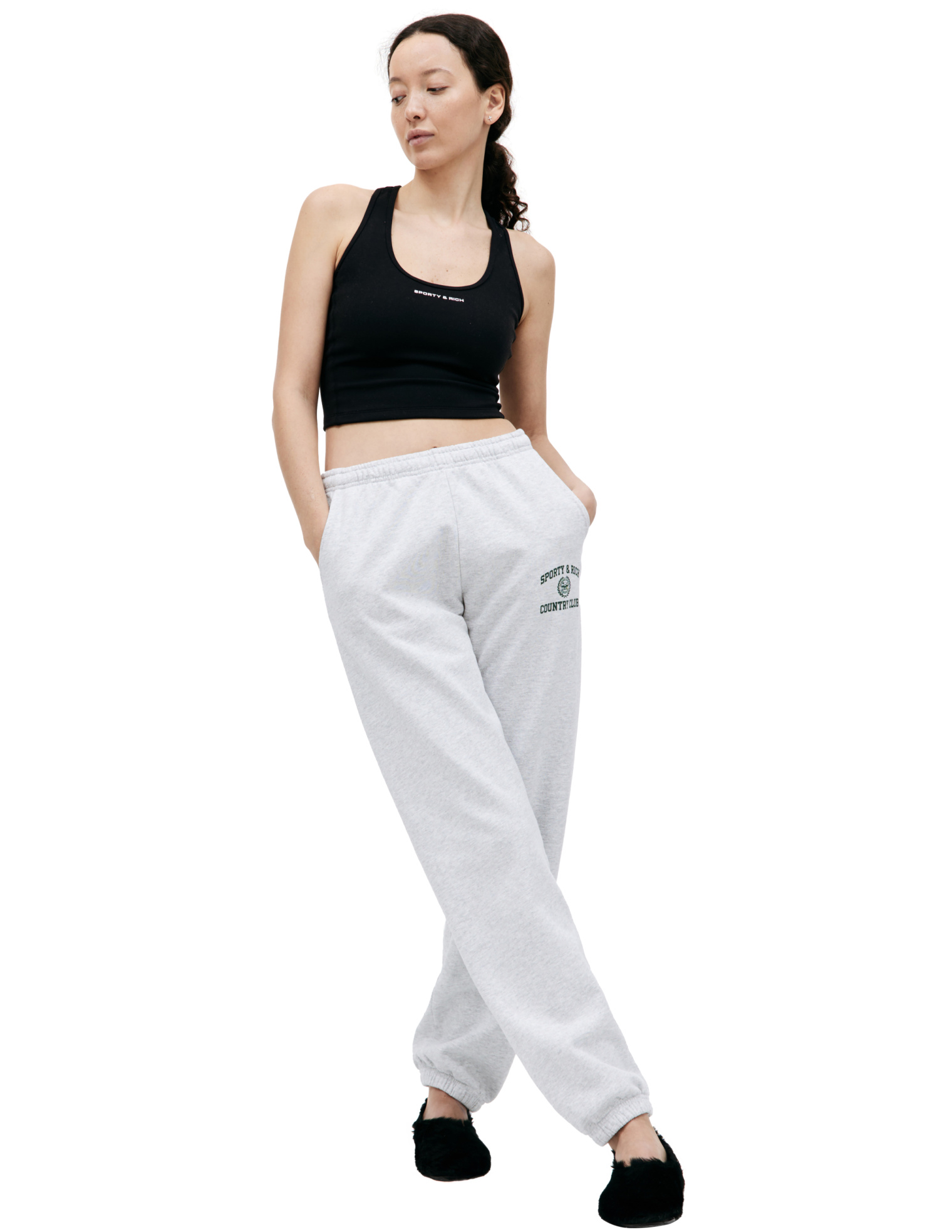 SPORTY & RICH Country Club printed sweatpant