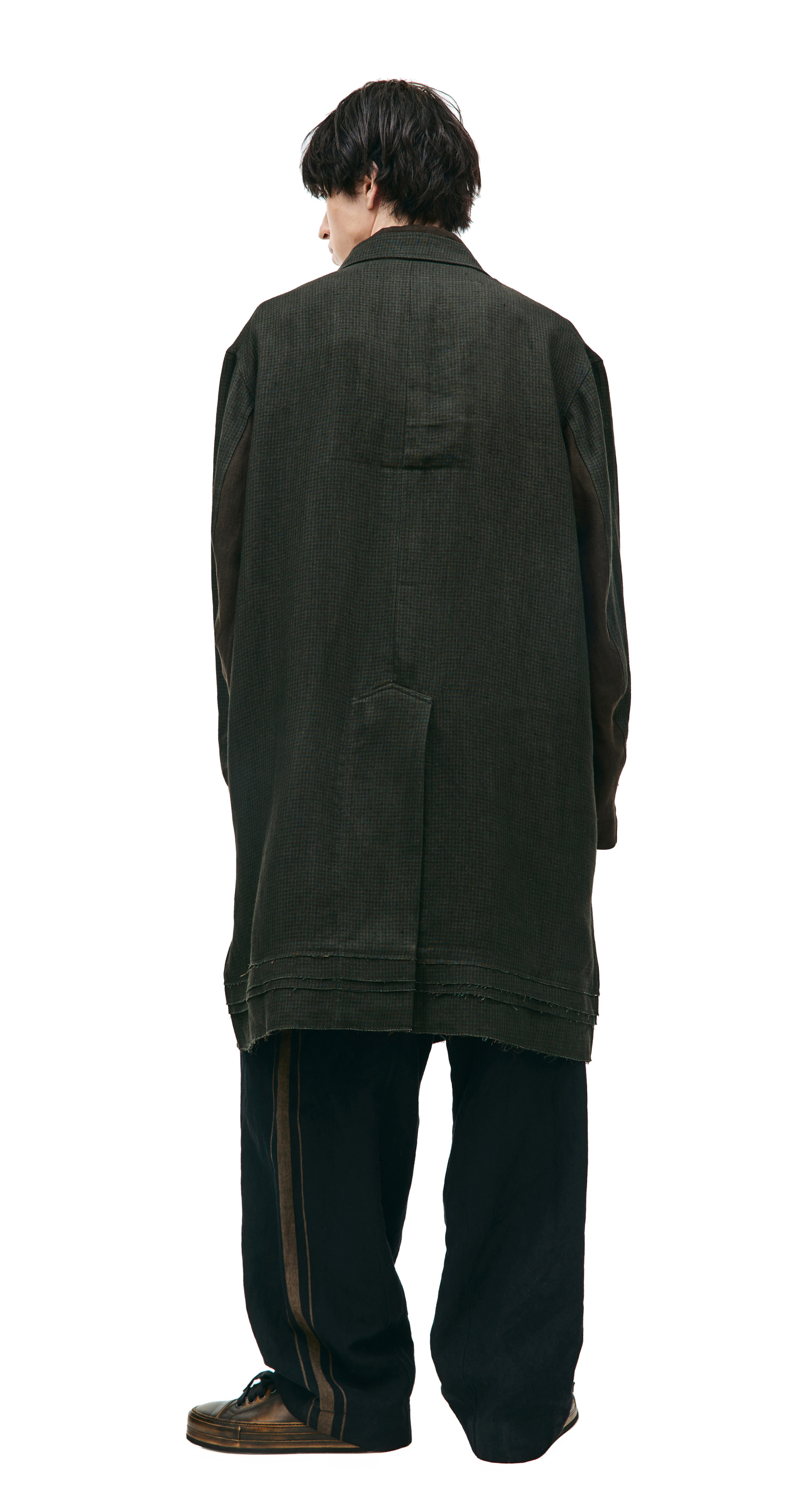 Ziggy Chen Coat with contrast pockets