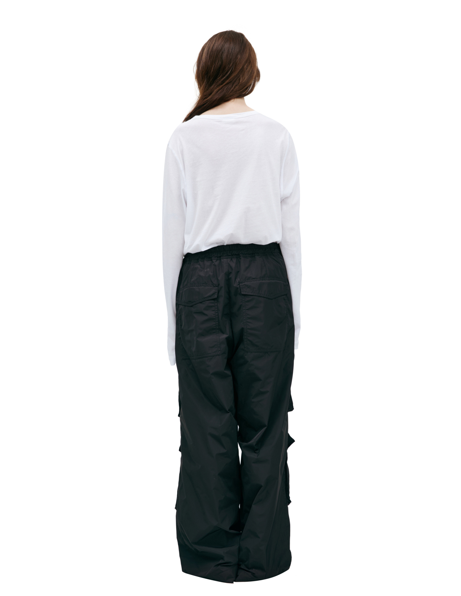 Dries Van Noten Брюки-231-020924-6348-900 прямые карго, нейлон, черн