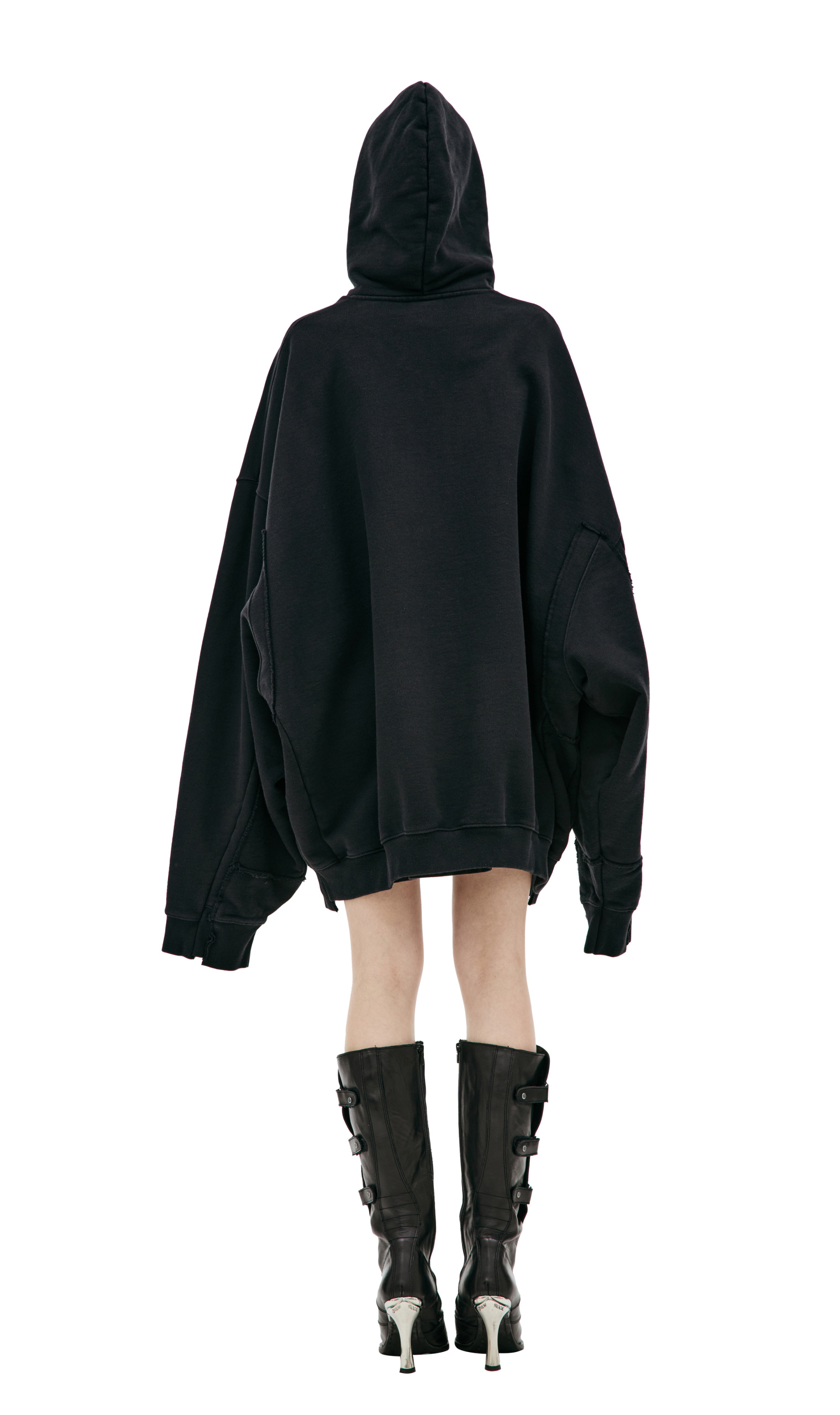 VETEMENTS Black hoodie with zipper