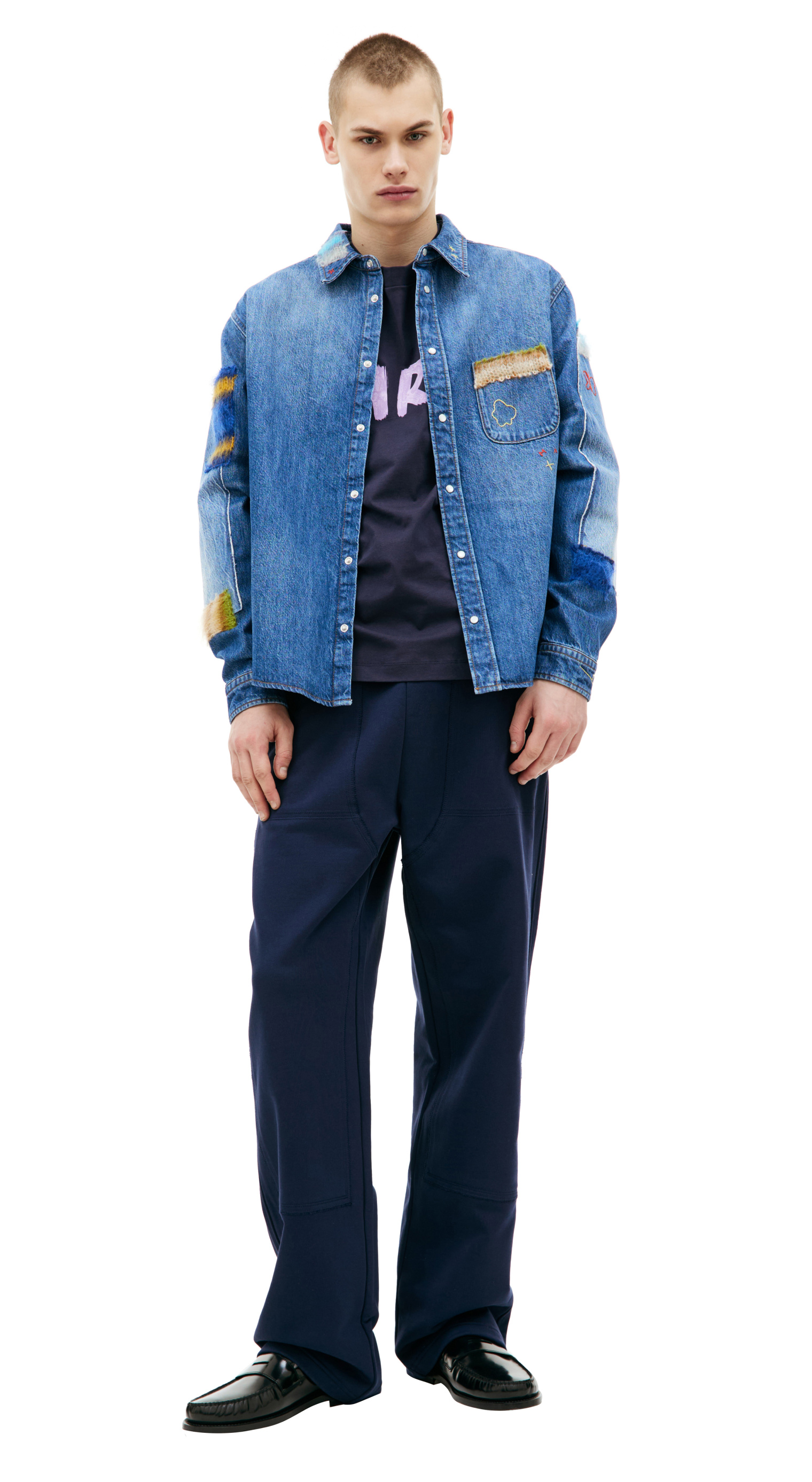 Marni Patchwork denim shirt