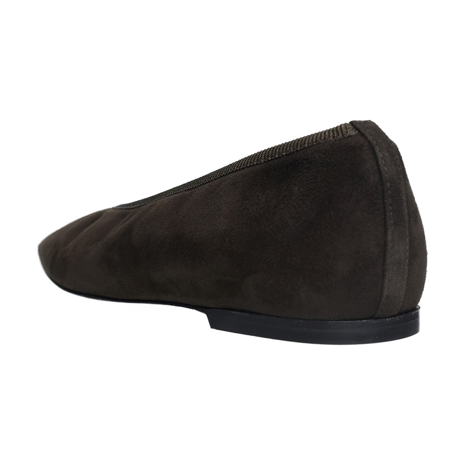 TOTEME Suede square-toe ballet flats